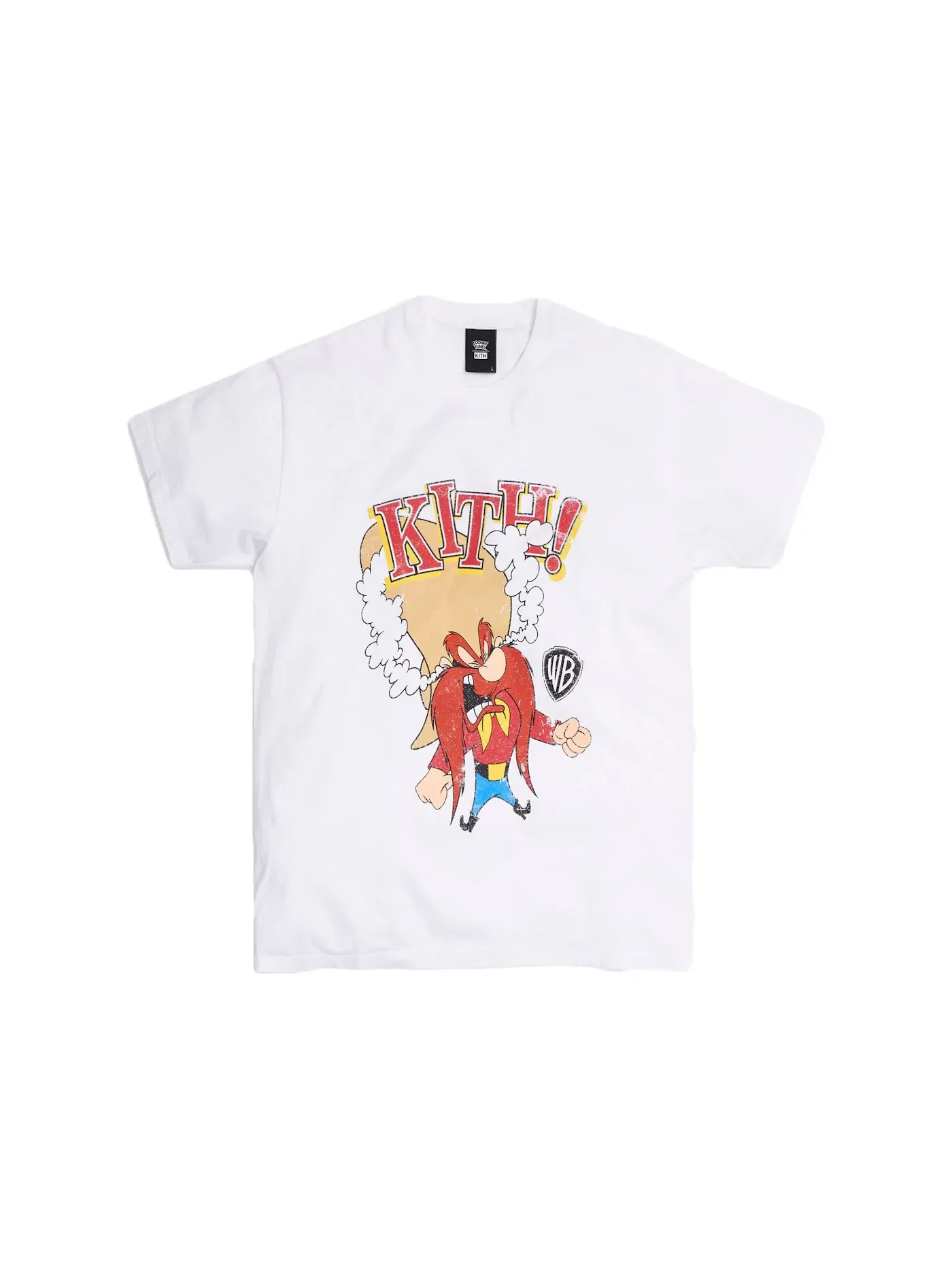 Мужская футболка с принтом Kith x Looney Tunes Yosemite Sam Vintage Tee — изображение 1 из 2, белый