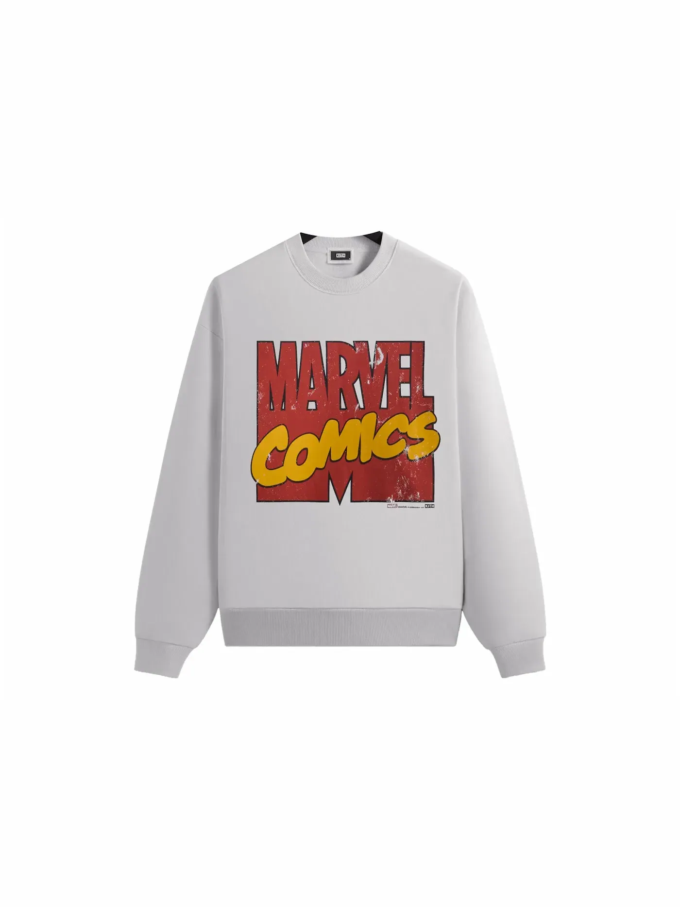 Мужской свитшот с принтом Kith x Marvel Comics Vintage Nelson Crewneck White — изображение 1 из 2