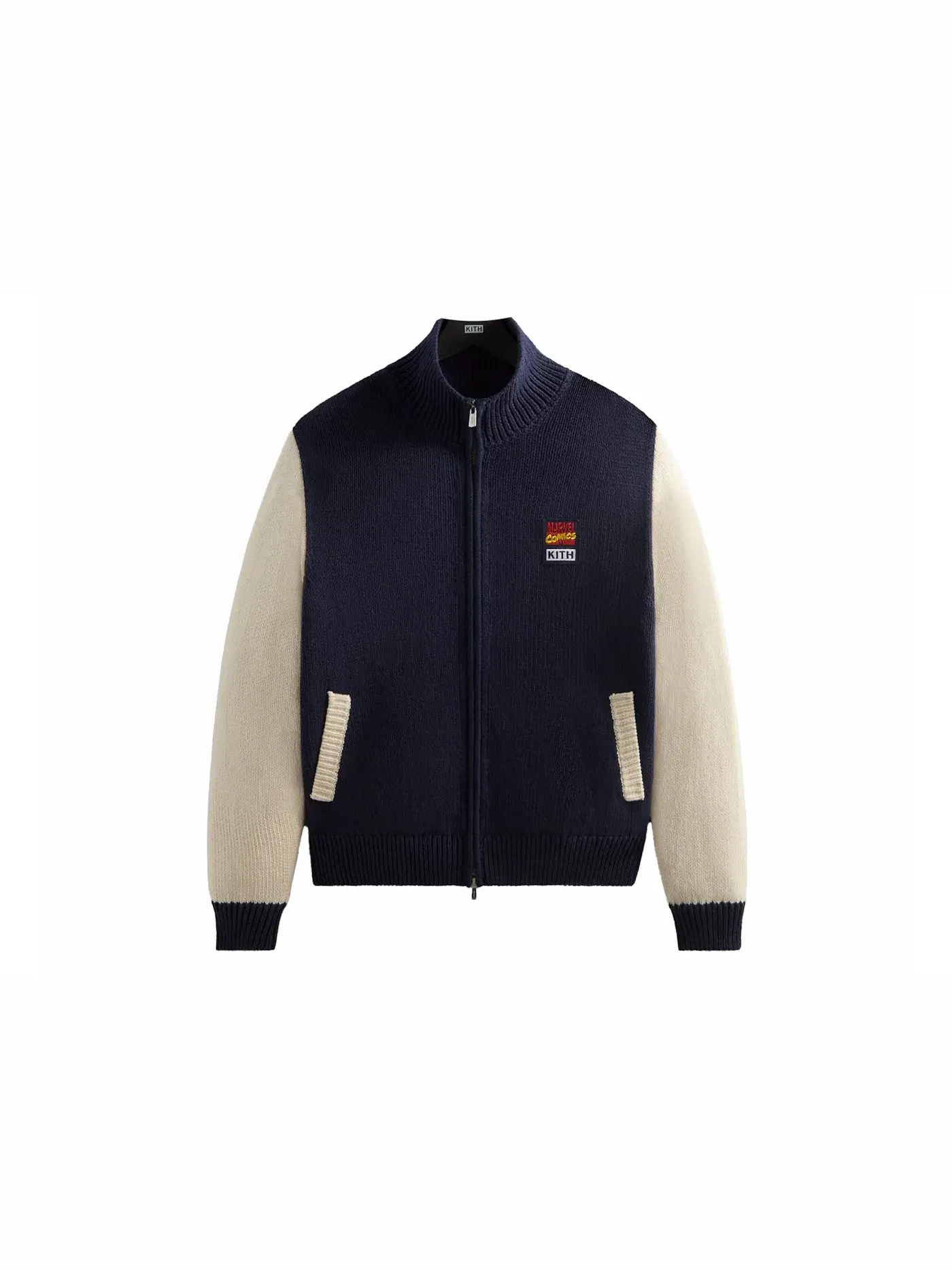 Мужской свитер с полной молнией Kith x Marvel Comics Wyona Full Zip Sweater — изображение 1 из 2, ночной