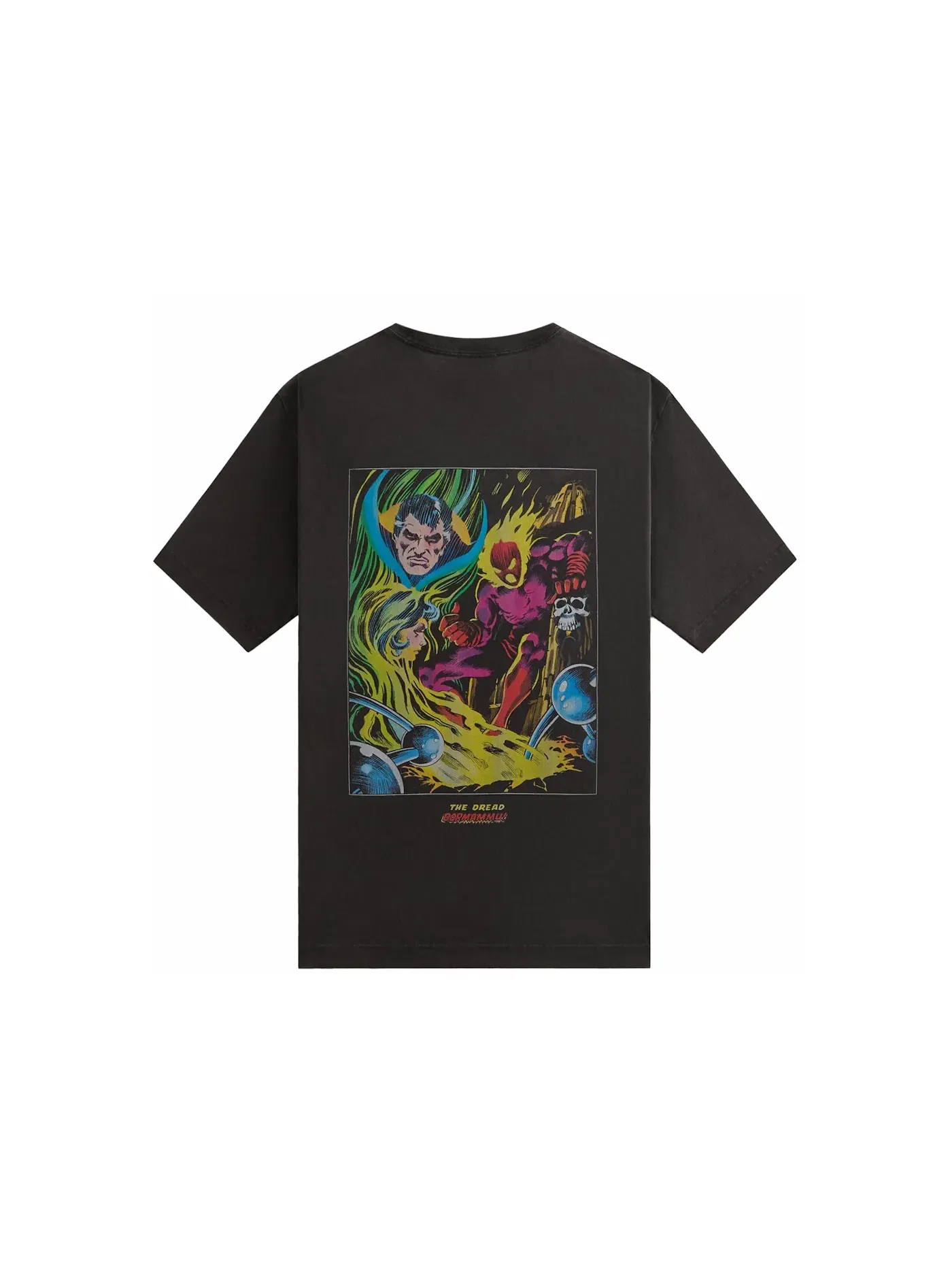 Мужская футболка с принтом Kith x Marvel Dormammu Vintage Tee — изображение 2 из 2, черный