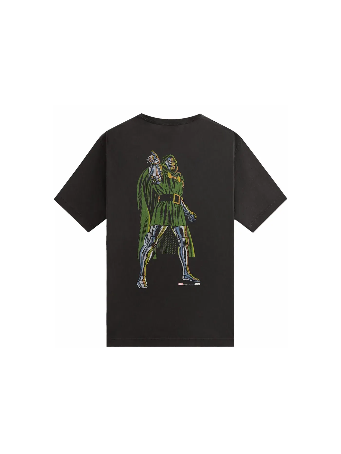 Мужская футболка с принтом Kith x Marvel Dr. Doom Vintage Tee — изображение 2 из 2, черный