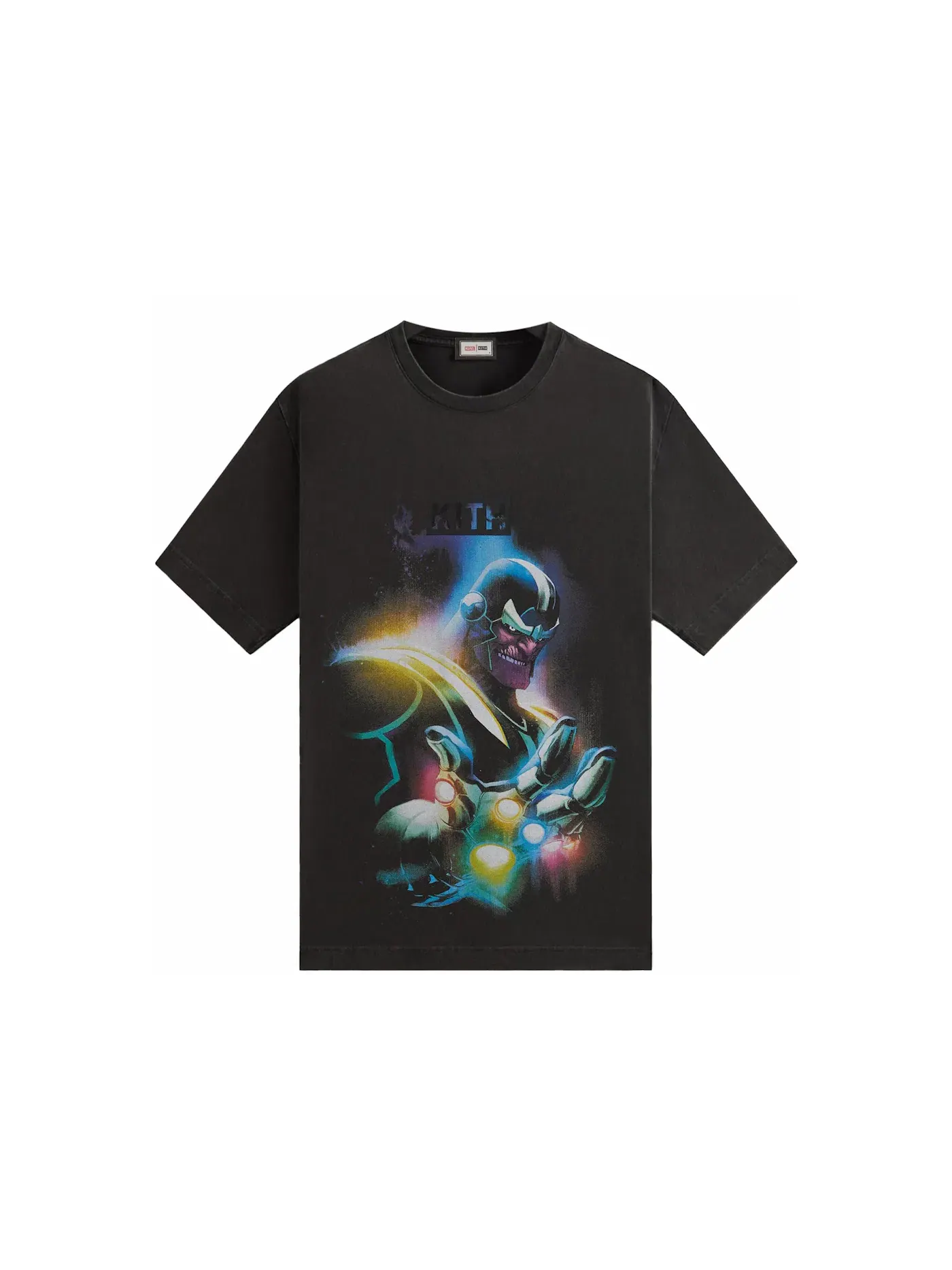 Мужская футболка с принтом Kith x Marvel Mad Titan Vintage Tee — изображение 1 из 2, черный