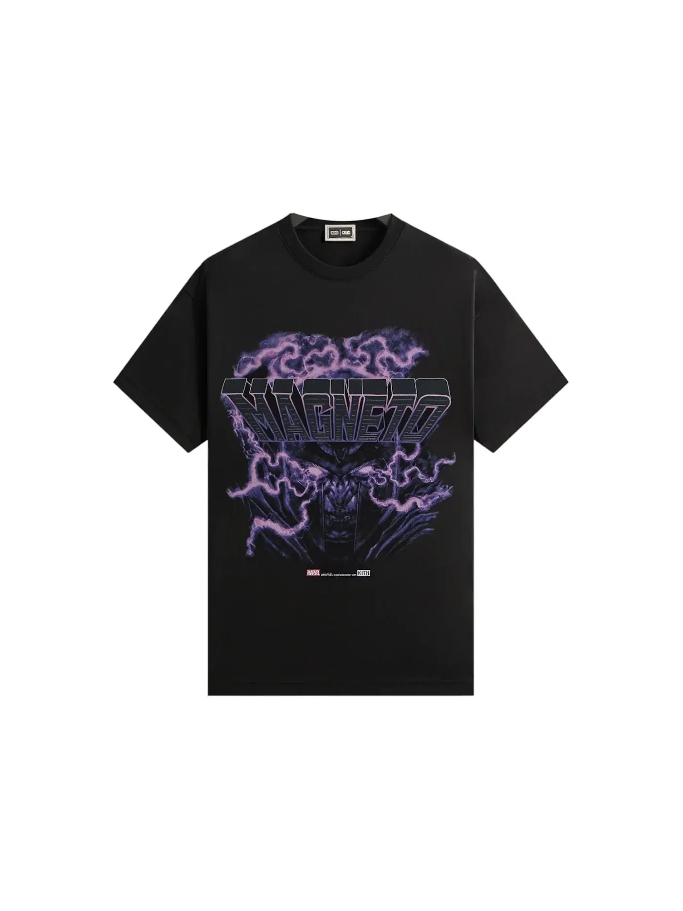 Мужская футболка с принтом Kith x Marvel Magneto Vintage Tee Kith — изображение 1 из 1, черный