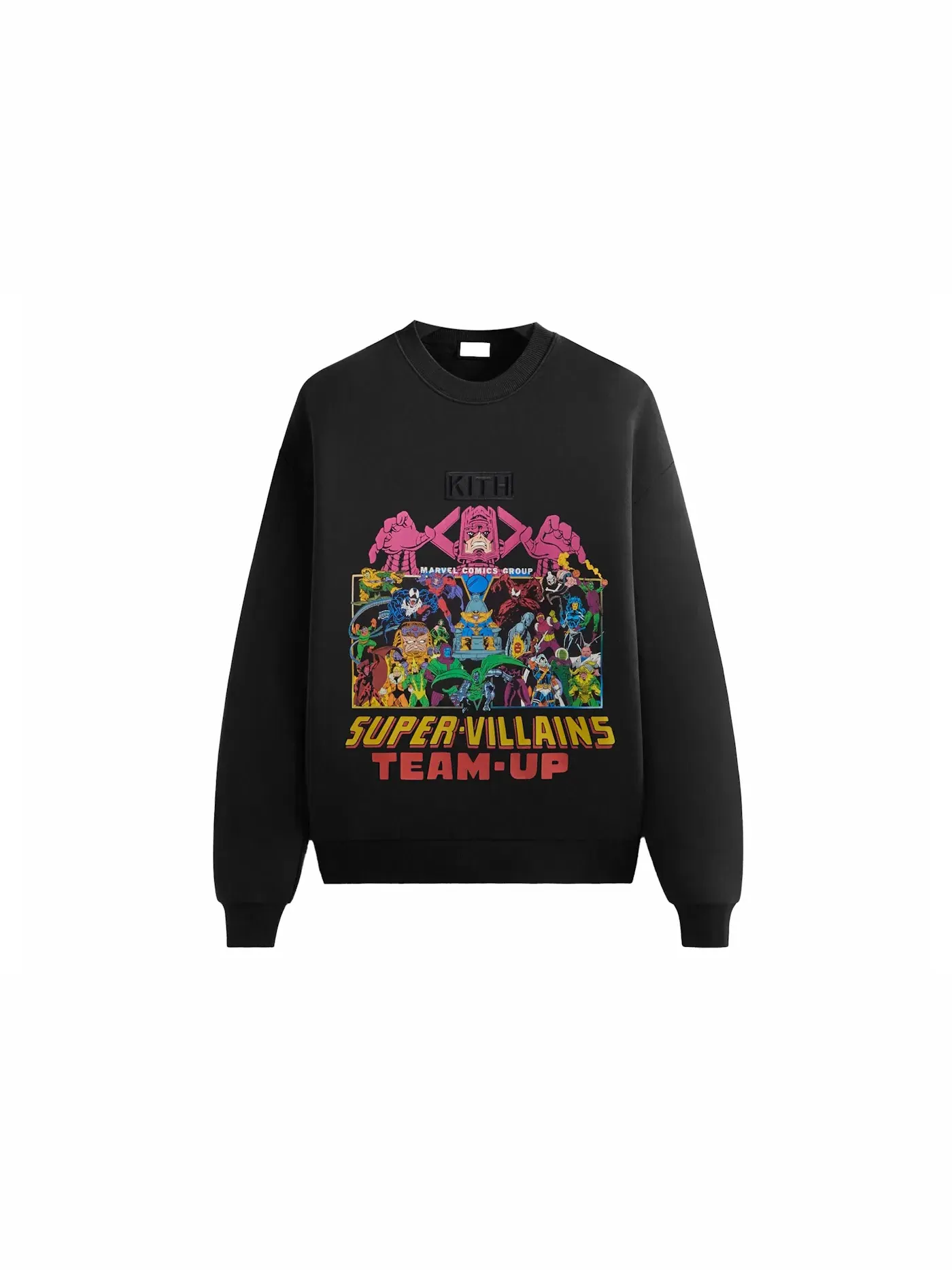 Мужской свитшот с принтом Kith x Marvel Team Up Vintage Nelson Crewneck — изображение 1 из 2, черный