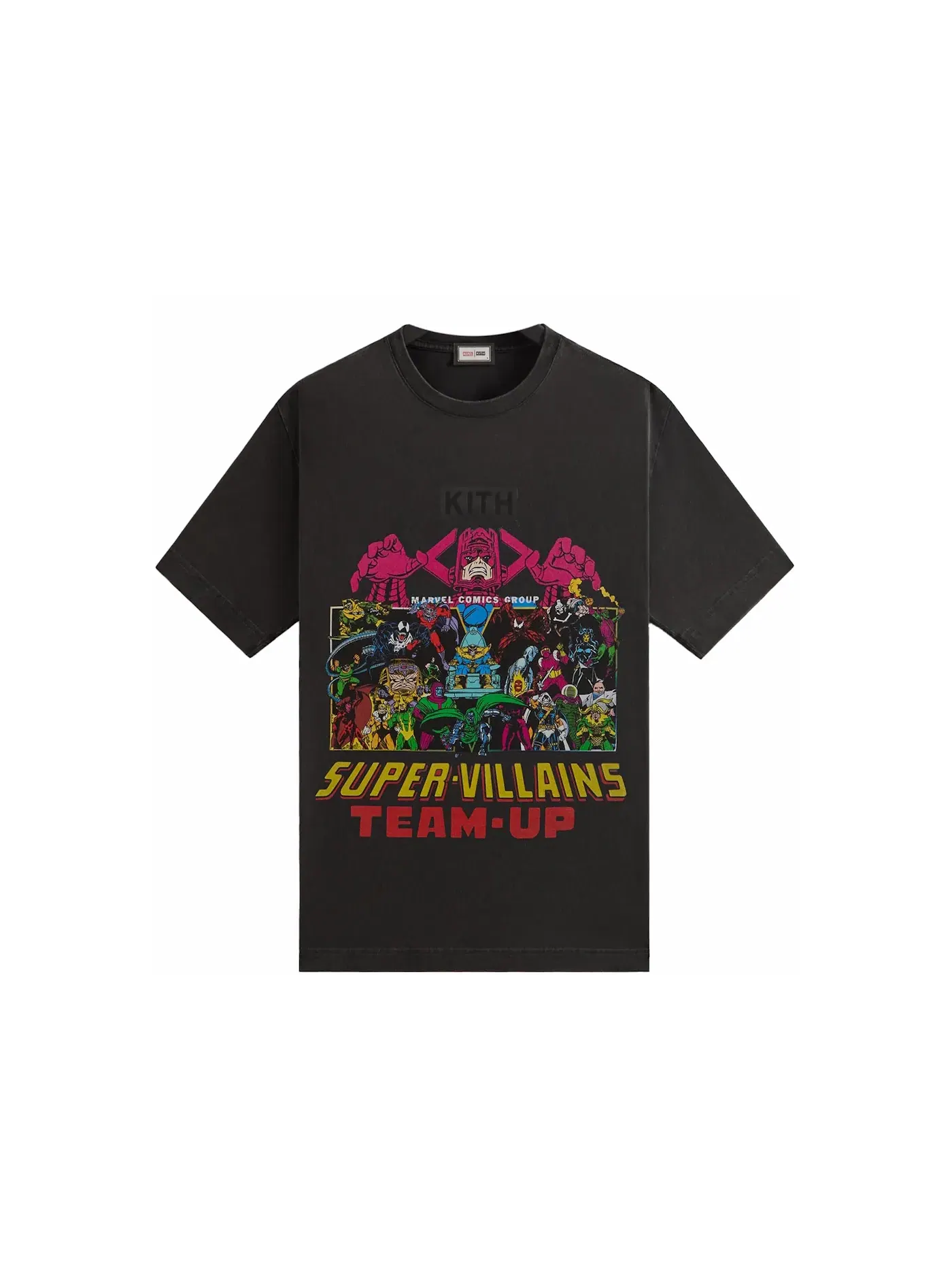Мужская футболка с принтом Kith x Marvel Team Up Vintage Tee Kith — изображение 1 из 2, черный