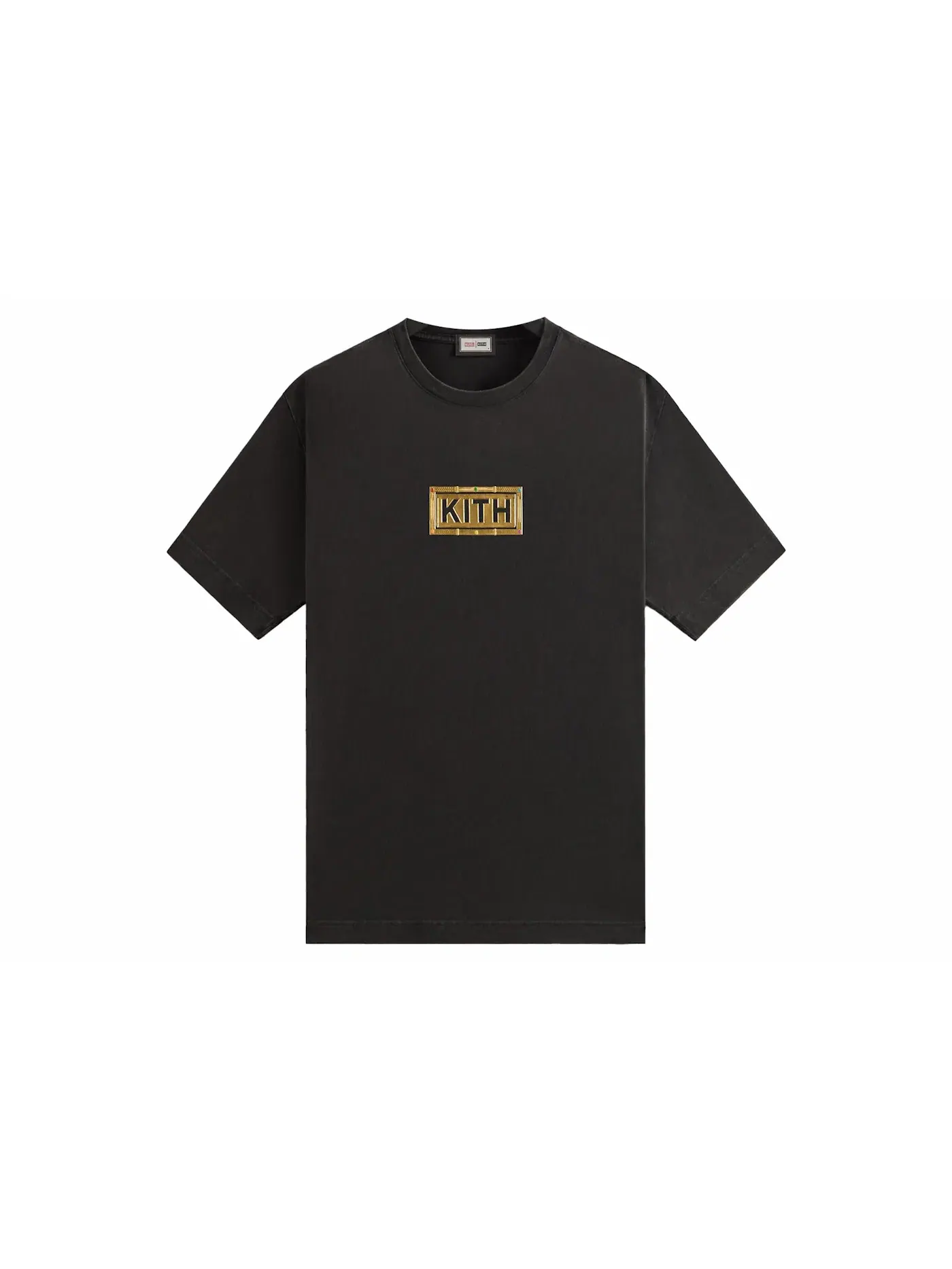 Мужская футболка с принтом Kith x Marvel Thanos Vintage Tee Black — изображение 1 из 2