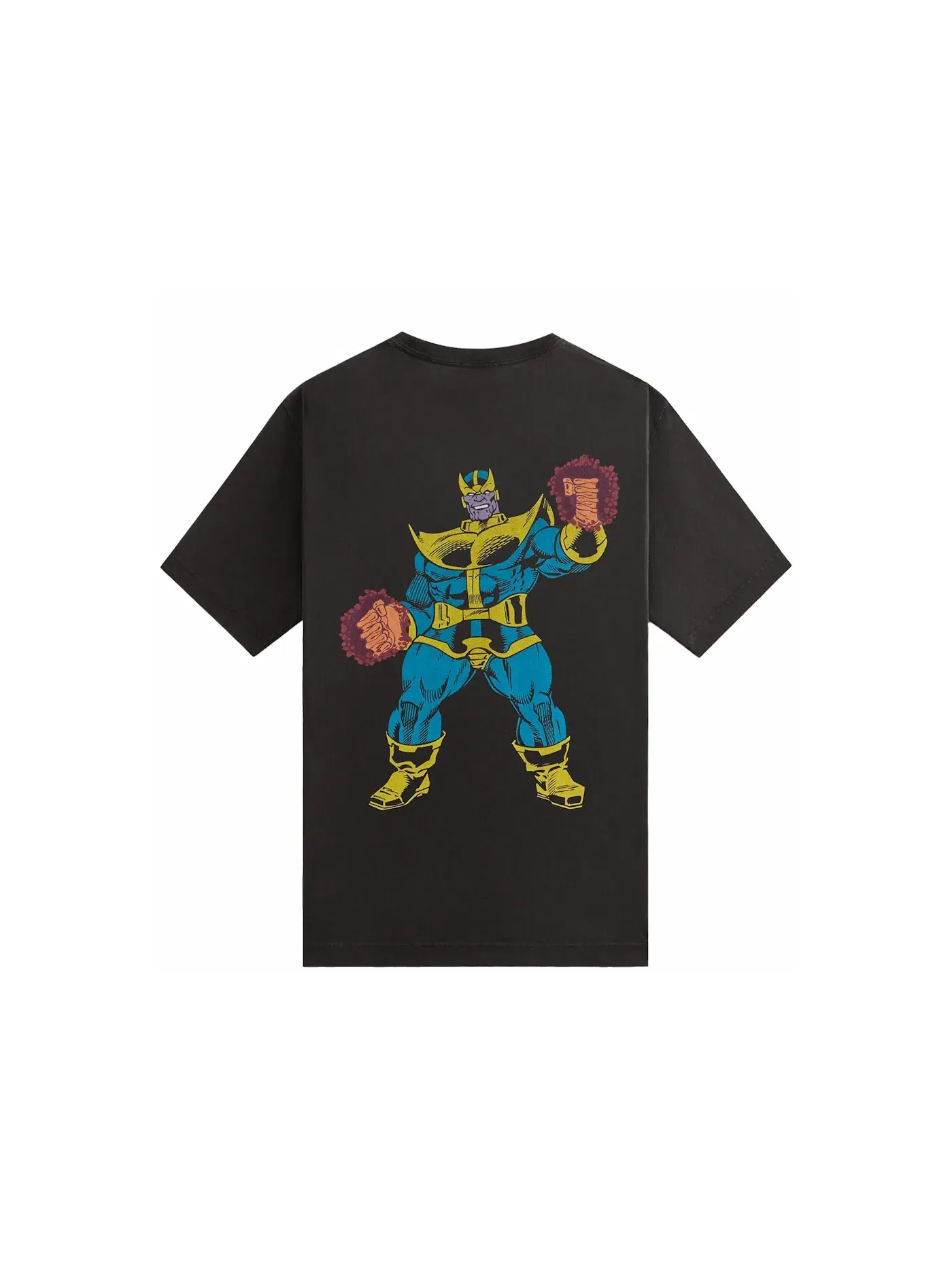 Мужская футболка с принтом Kith x Marvel Thanos Vintage Tee Black — изображение 2 из 2