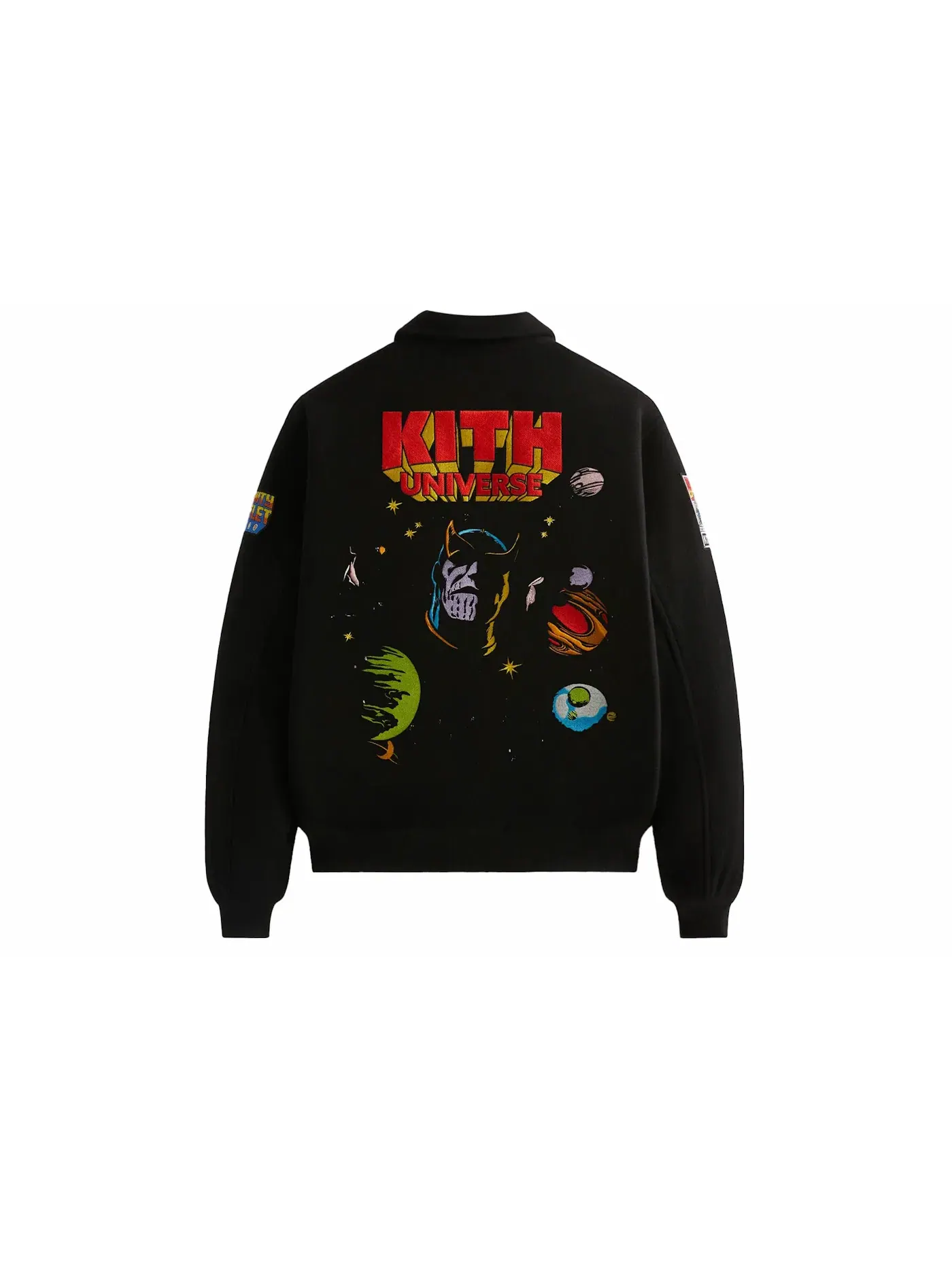 Мужская куртка-бомбер с вышивкой Kith x Marvel Universe Jacket — изображение 2 из 4, черный/синий