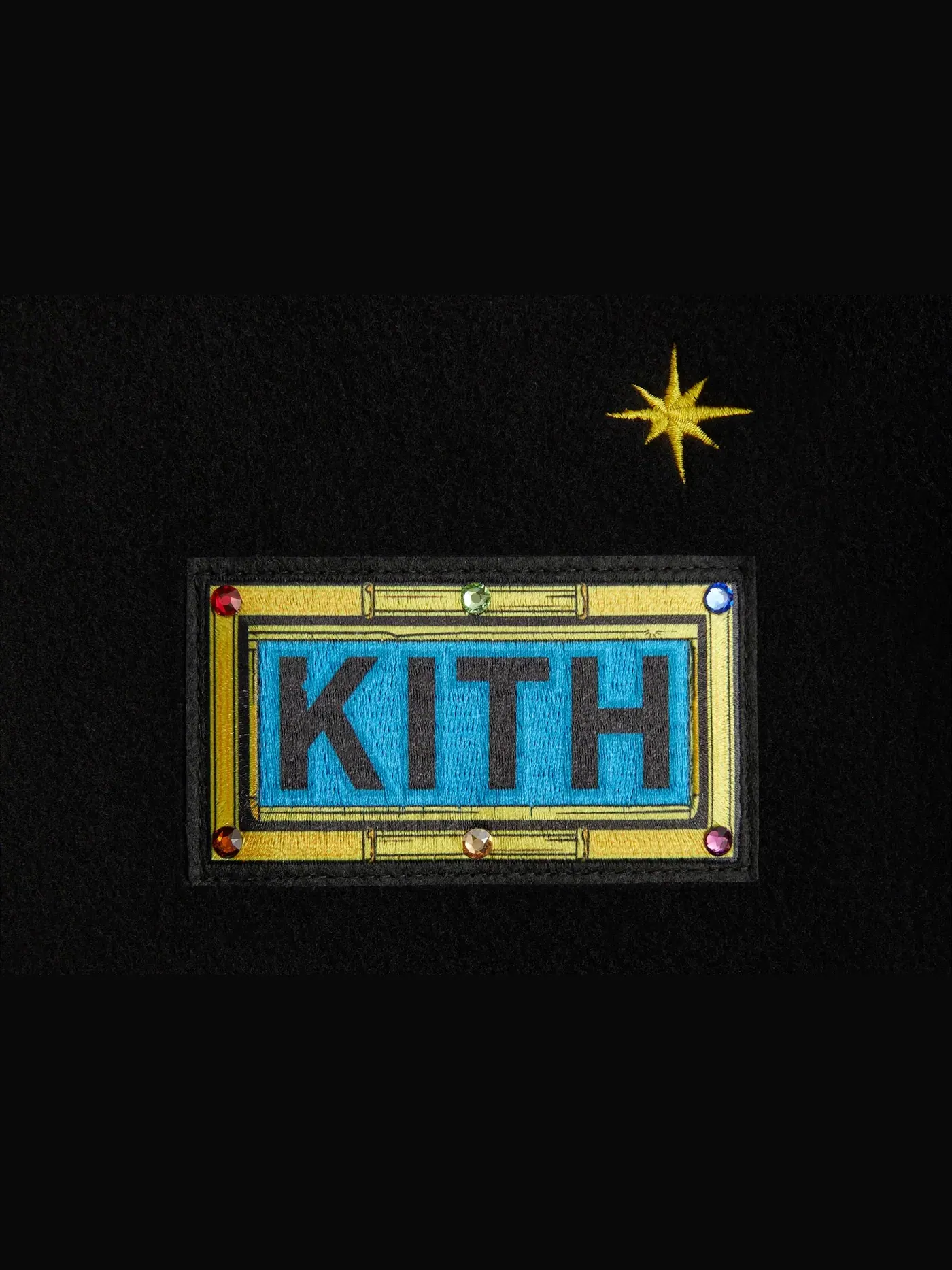 Мужская куртка-бомбер с вышивкой Kith x Marvel Universe Jacket — изображение 3 из 4, черный/синий