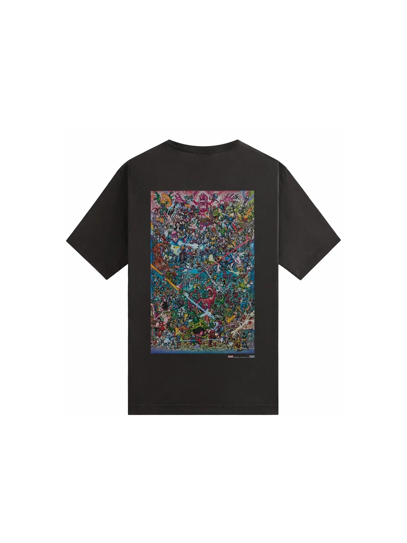 Мужская футболка с принтом Kith x Marvel Universe Vintage Tee Kith — изображение 2 из 2, черный