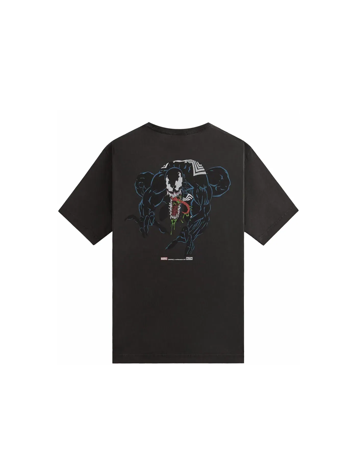 Мужская футболка с принтом Kith x Marvel Venom Vintage Tee Kith — изображение 2 из 2, черный