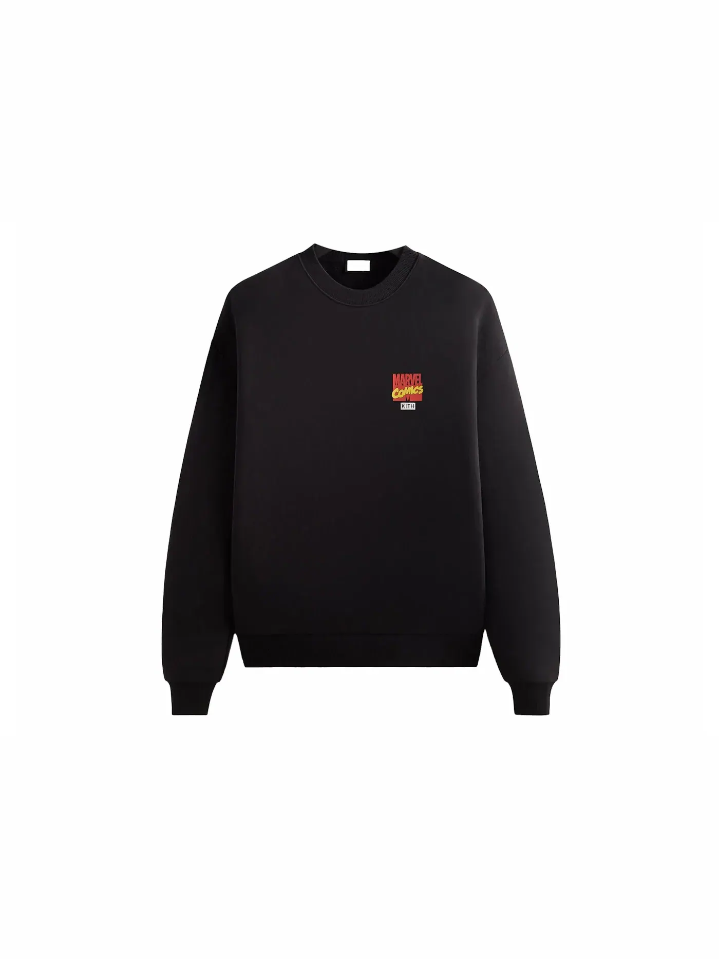 Мужской свитшот с принтом Kith x Marvel Villains Clash Vintage Nelson Crewneck — изображение 1 из 2, черный