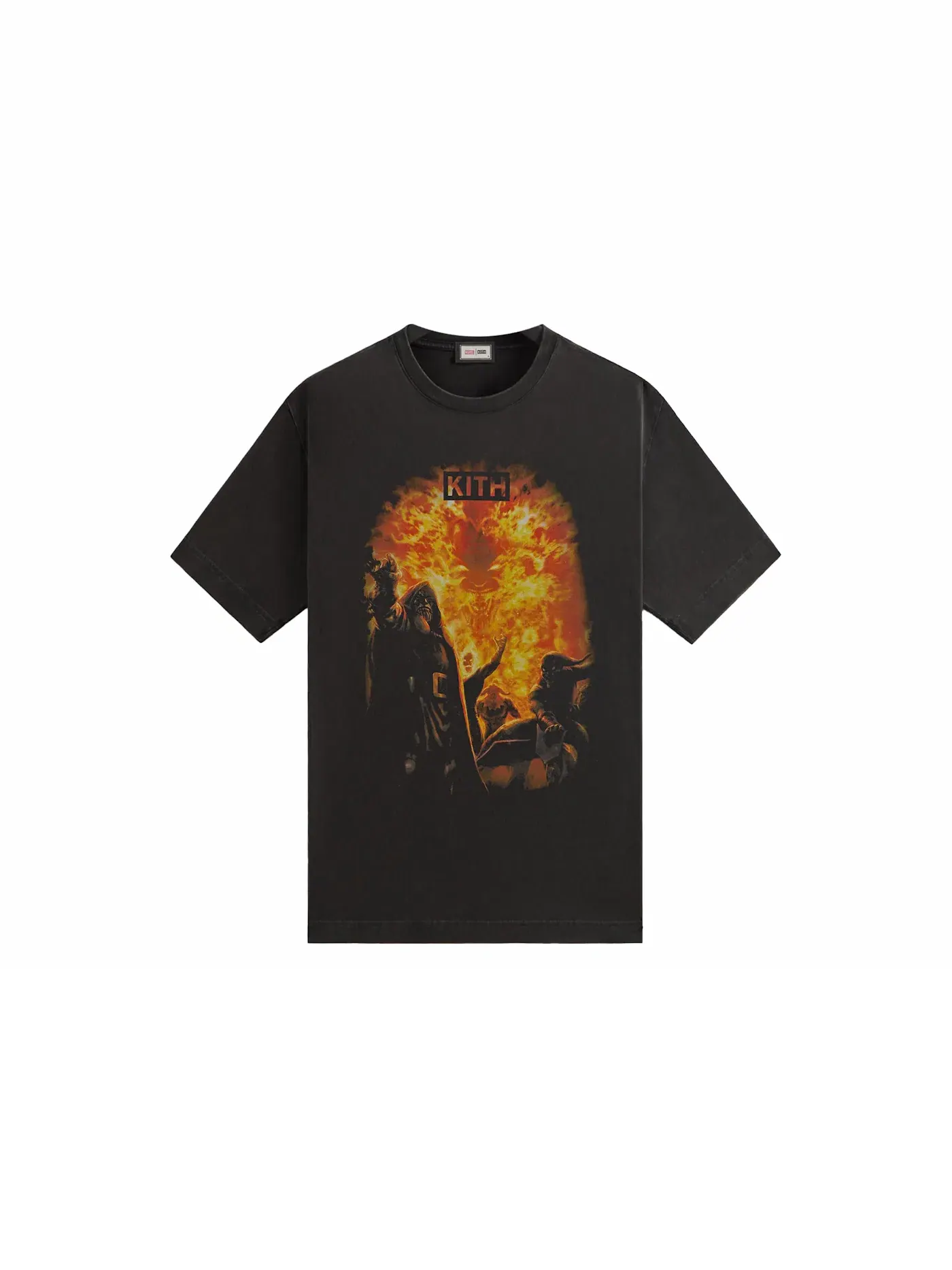 Мужская футболка с принтом Kith x Marvel Villains Vintage Tee — изображение 1 из 2, черный