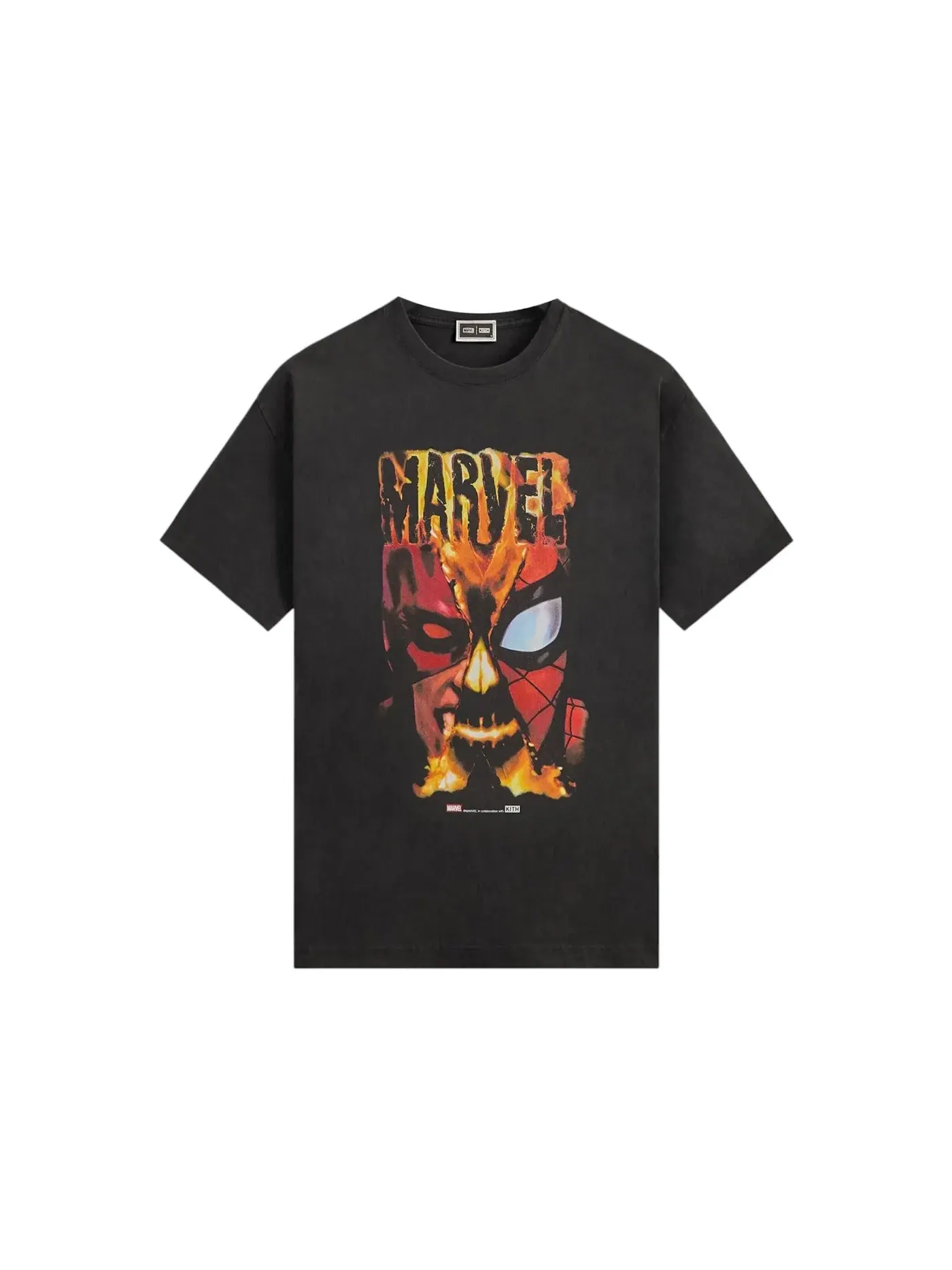 Мужская футболка с принтом Kith x Marvel Vintage Tee — изображение 1 из 2, черный