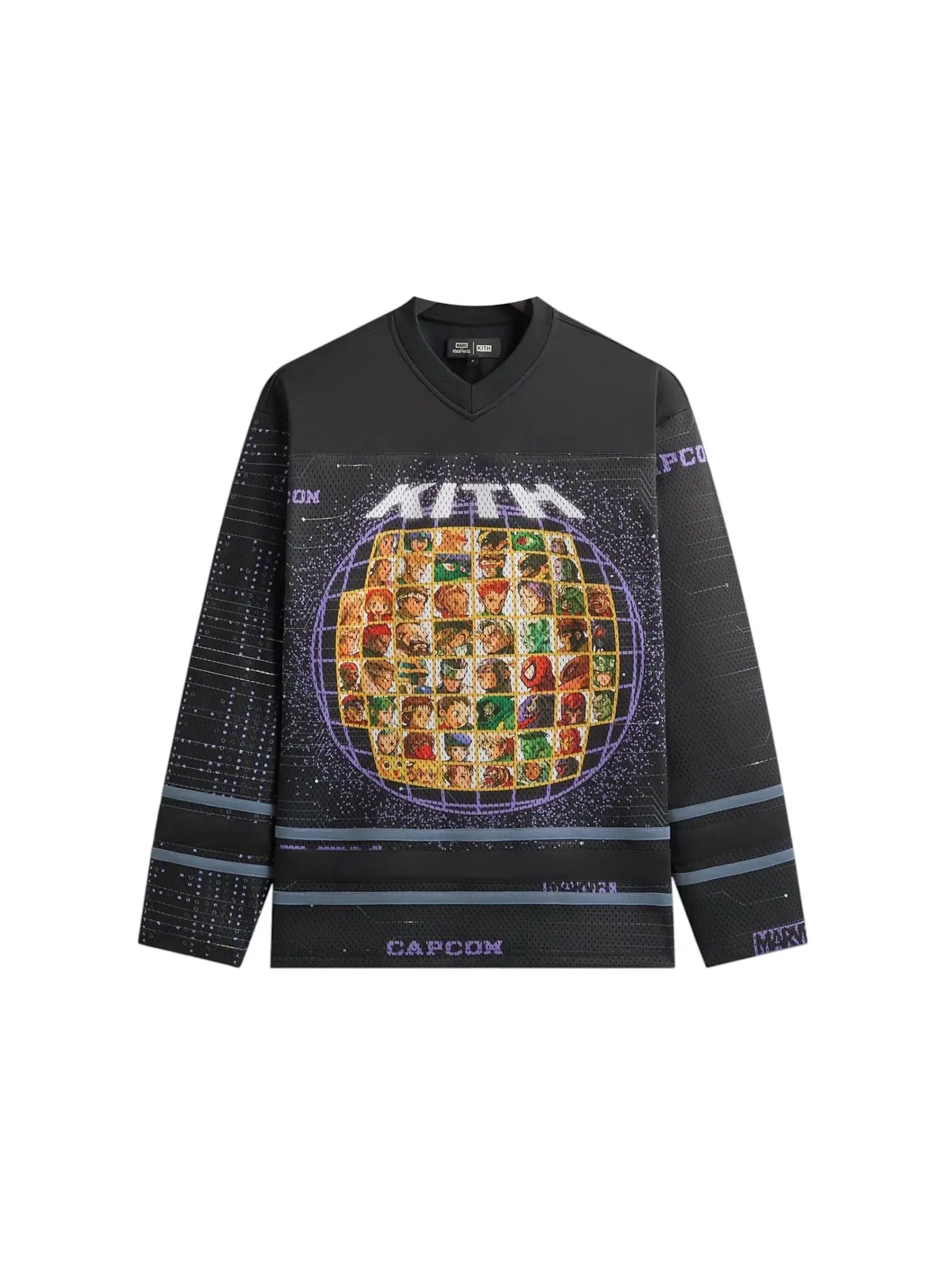 Мужской джерси с принтом Kith x Marvel vs. Capcom Character Select Malik Jersey — изображение 1 из 1, черный