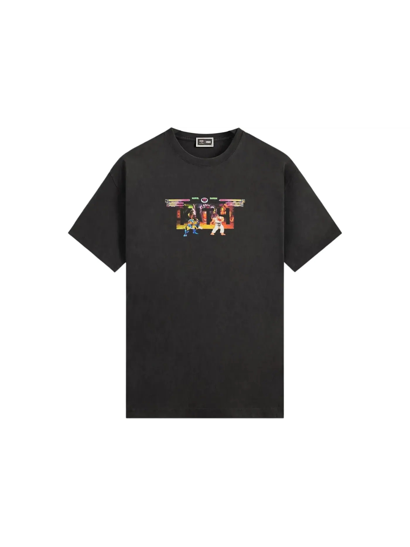 Мужская футболка с принтом Kith x Marvel vs Capcom Circus Vintage Tee — изображение 1 из 1, черный