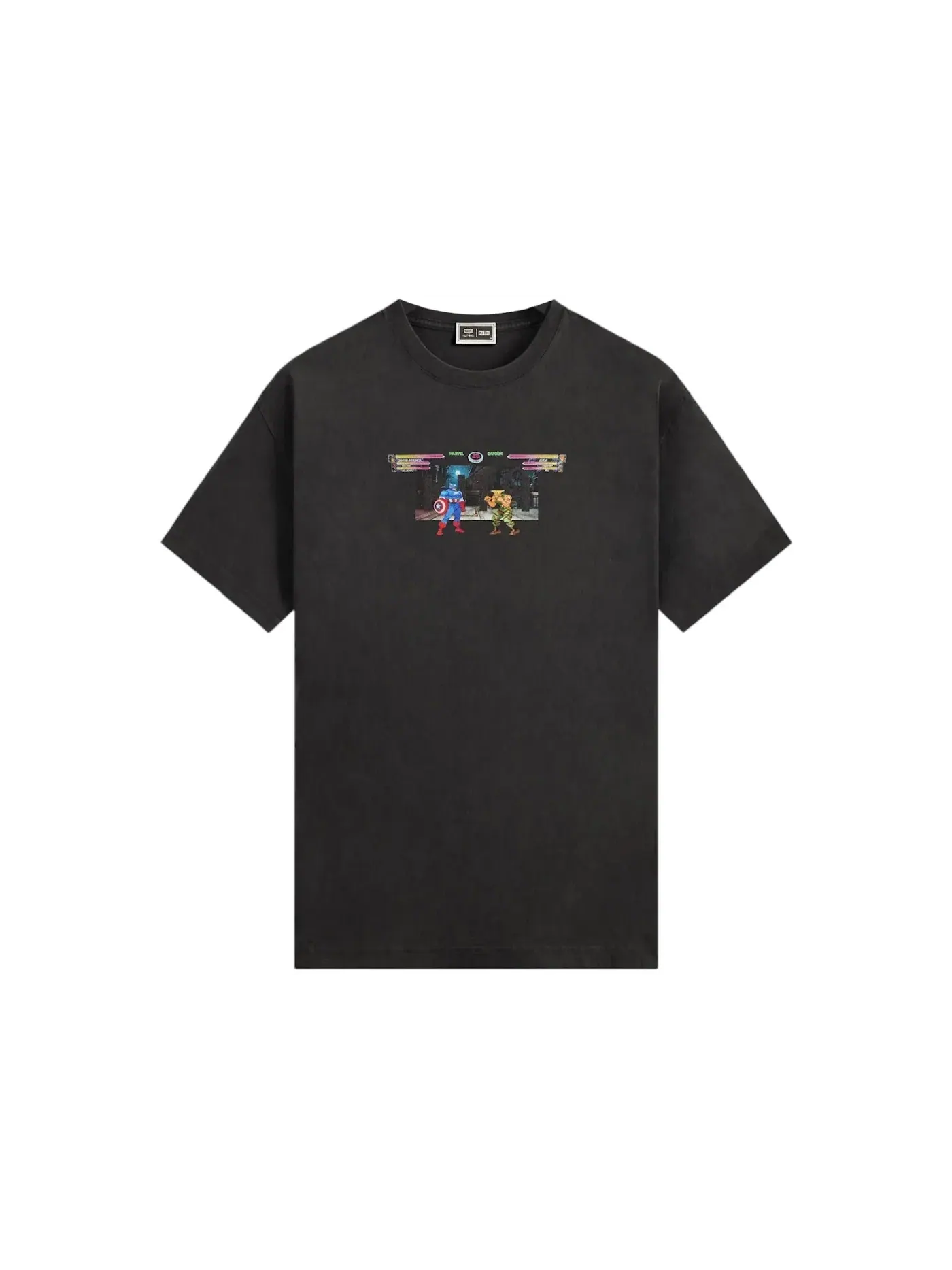 Мужская футболка с принтом Kith x Marvel vs. Capcom Industrial Vintage Tee — изображение 1 из 1, черный