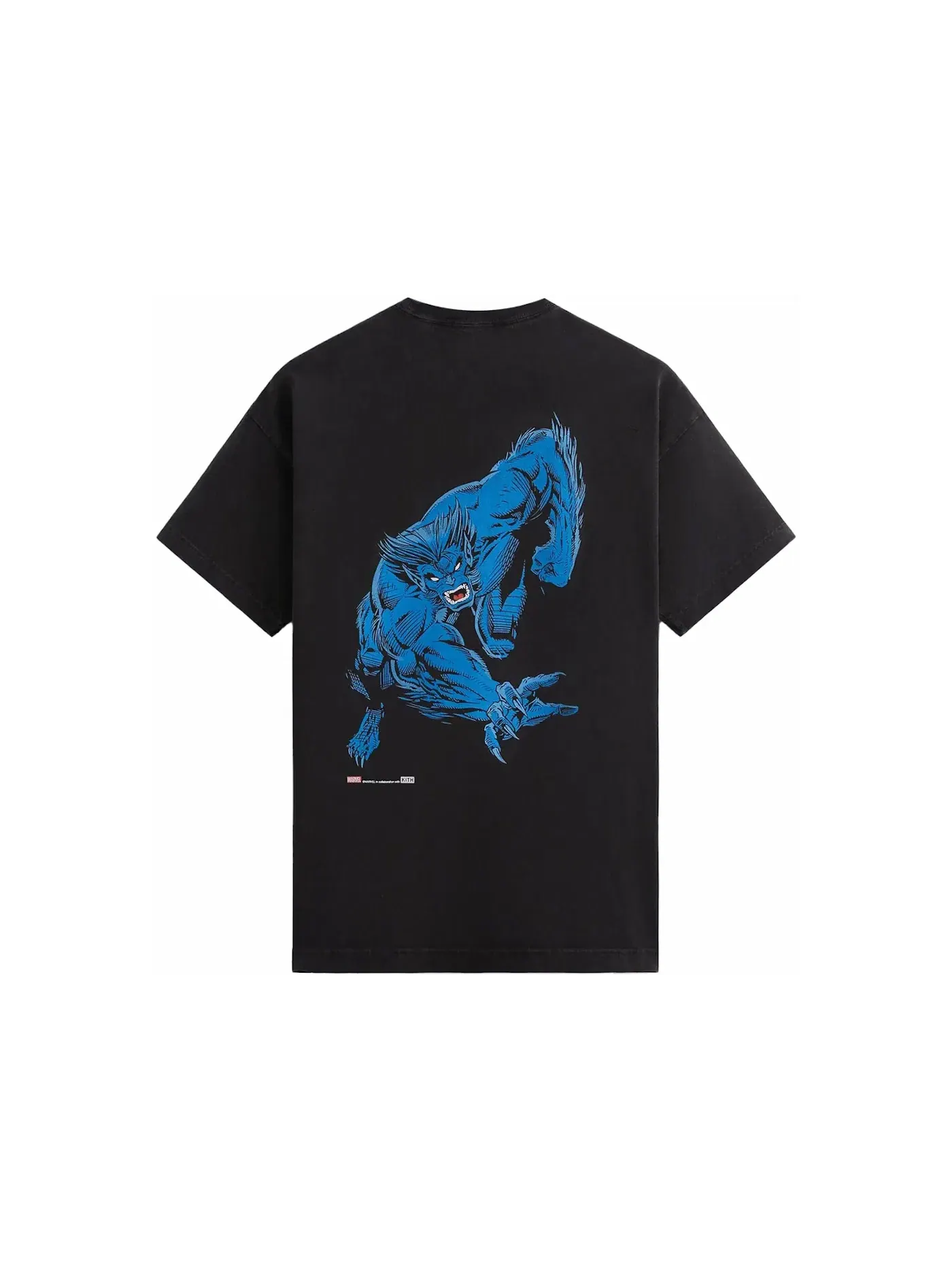 Мужская футболка с принтом Kith x Marvel X-Men Beast Vintage Tee — изображение 2 из 2, черный