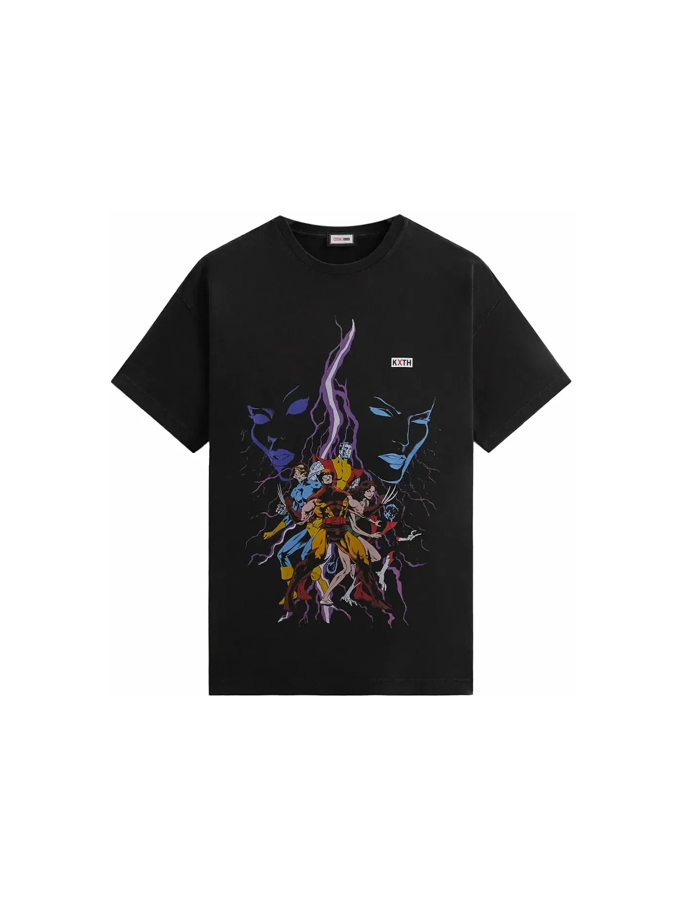 Мужская футболка с принтом Kith x Marvel X-Men Clash Vintage Tee Kith — изображение 1 из 1, черный