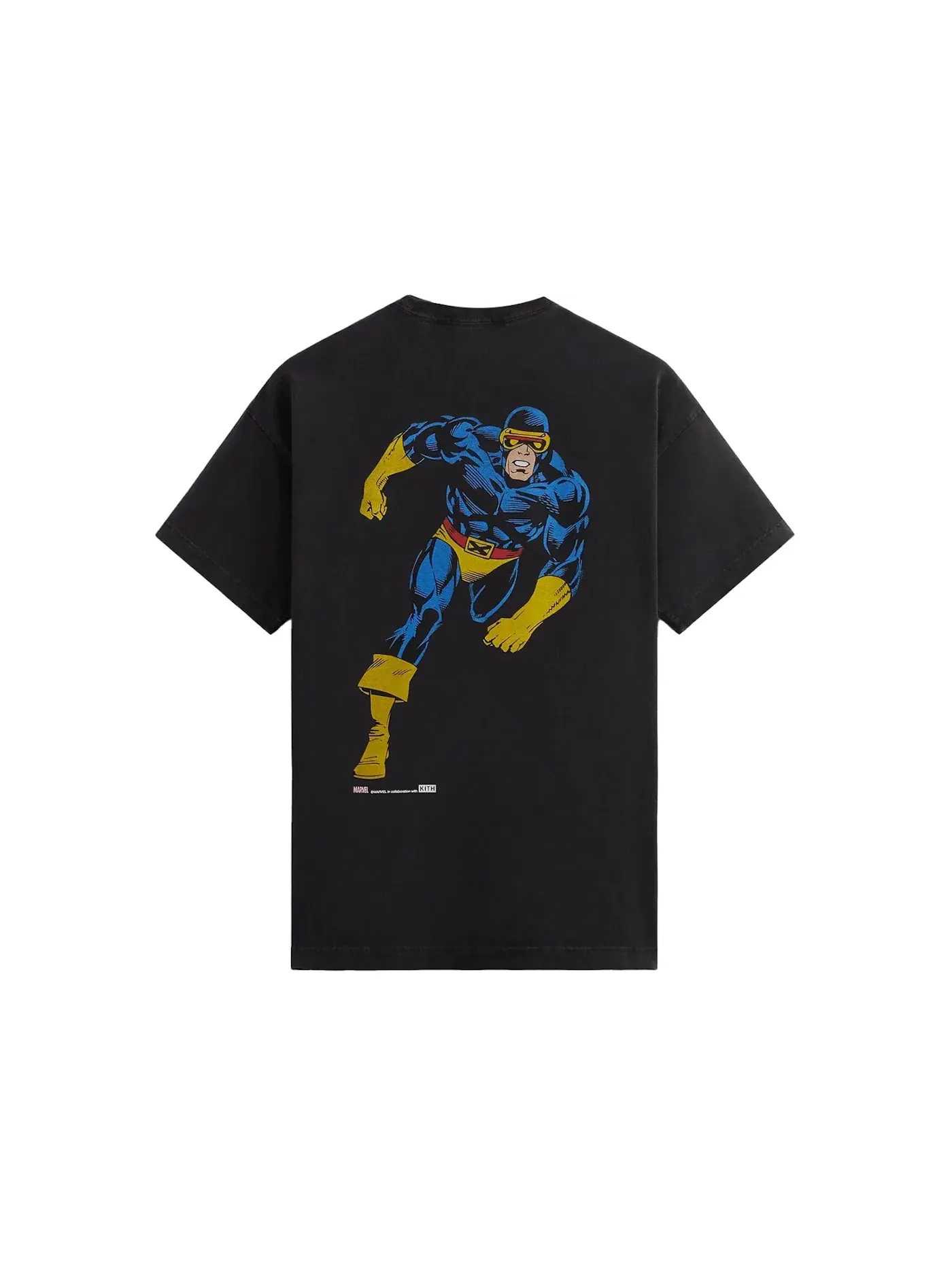 Мужская футболка с принтом Kith x Marvel X-Men Cyclops Vintage Tee Kith — изображение 2 из 2, черный