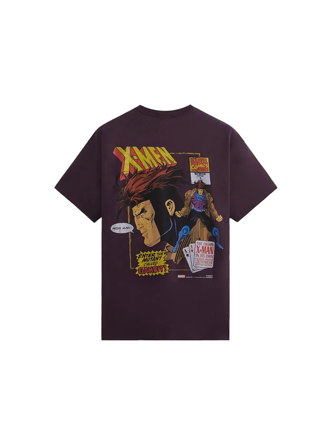Мужская футболка с принтом Kith x Marvel X-Men Gambit Vintage Tee Nouveau PH, Nouveau PH — изображение 2 из 2
