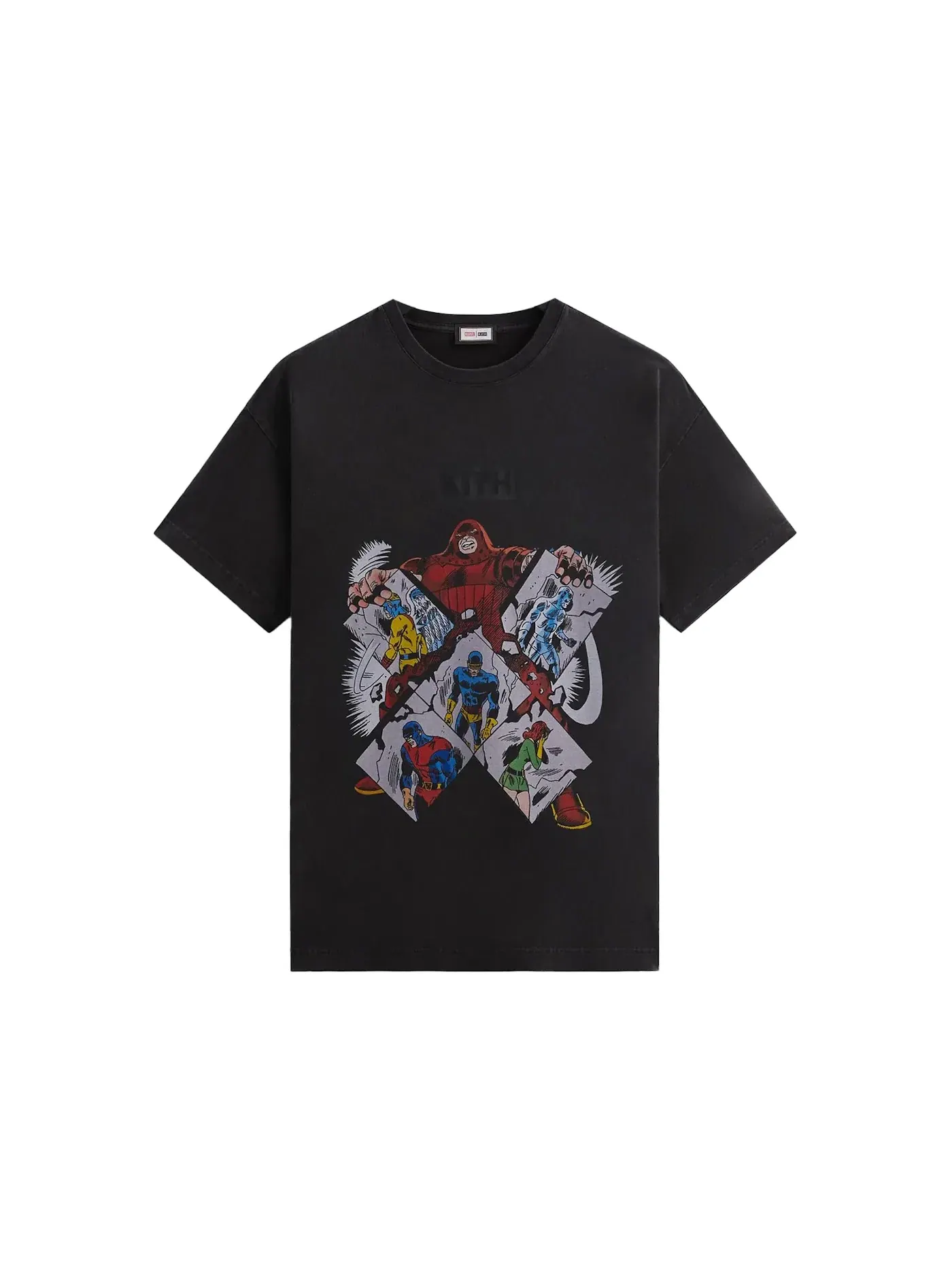 Мужская футболка с принтом Kith x Marvel X-Men Juggernaut Vintage Tee Black PH — изображение 1 из 1, черный