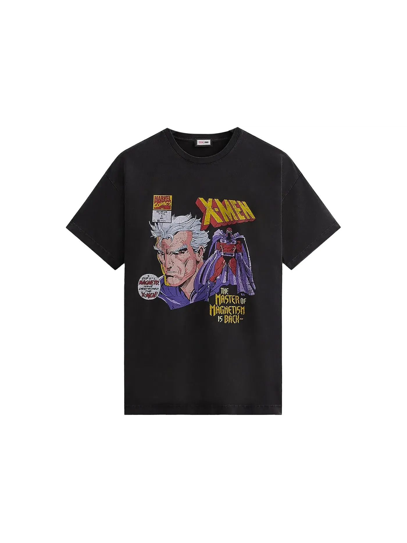 Мужская футболка с принтом Kith x Marvel X-Men Master Of Magnetism Vintage Tee Kith — изображение 1 из 1, черный