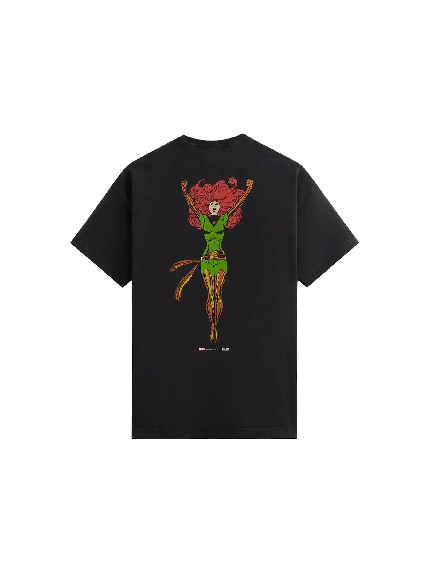Мужская футболка с принтом Kith x Marvel X-Men Phoenix Tee Kith — изображение 2 из 2, черный