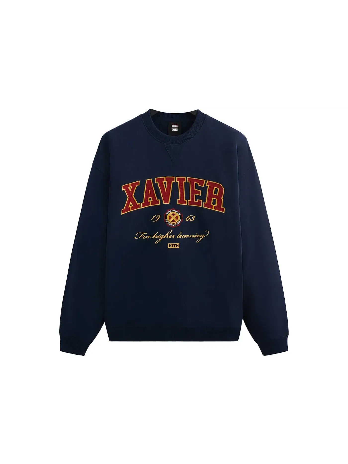 Мужской свитшот с принтом Kith x Marvel X-Men Xavier Institute Varsity Crewneck Kith, Nocturnal PH — изображение 1 из 1