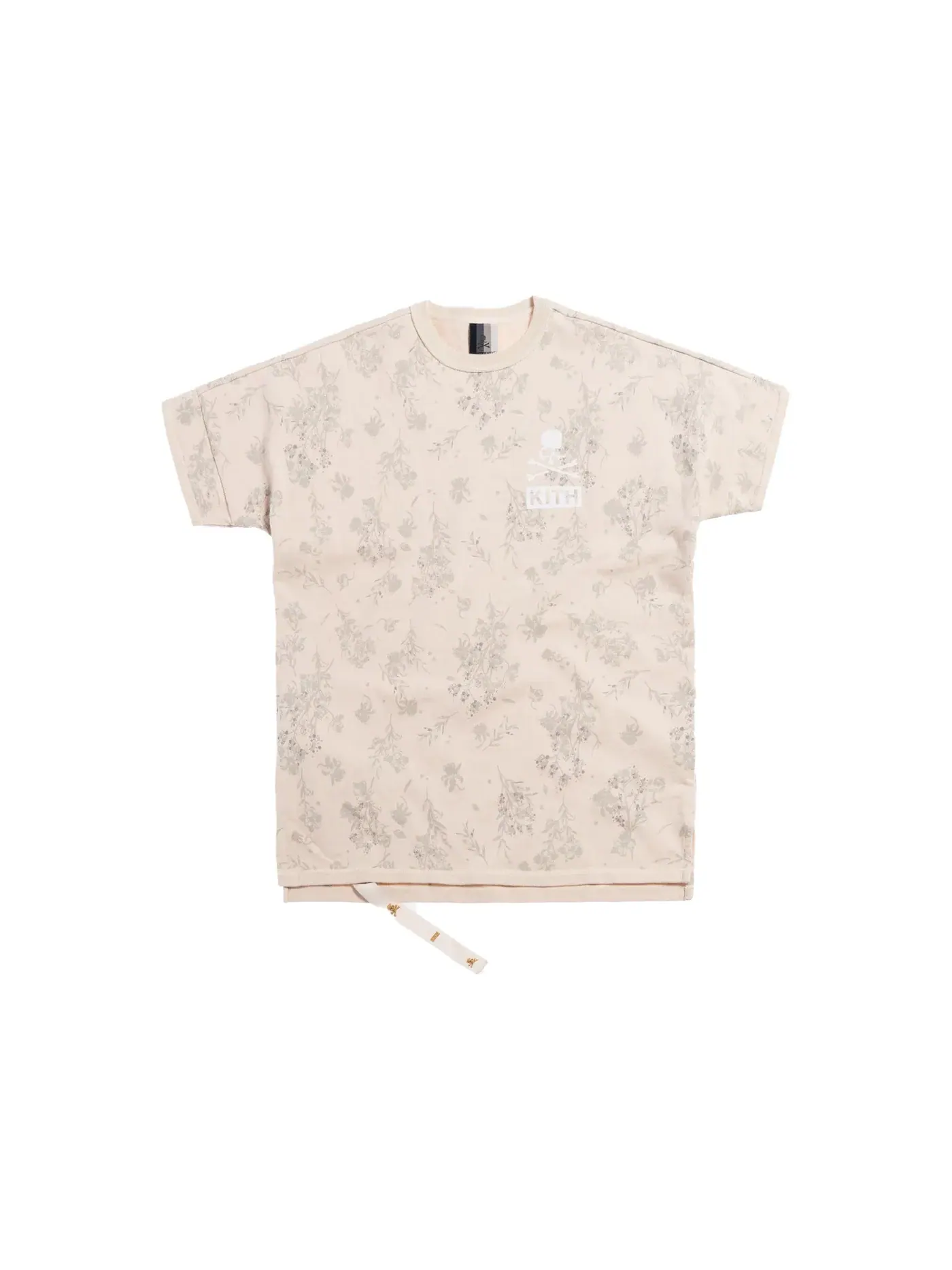Мужская футболка с принтом Reverse Floral Tee Kith, Turtle Dove — изображение 1 из 1