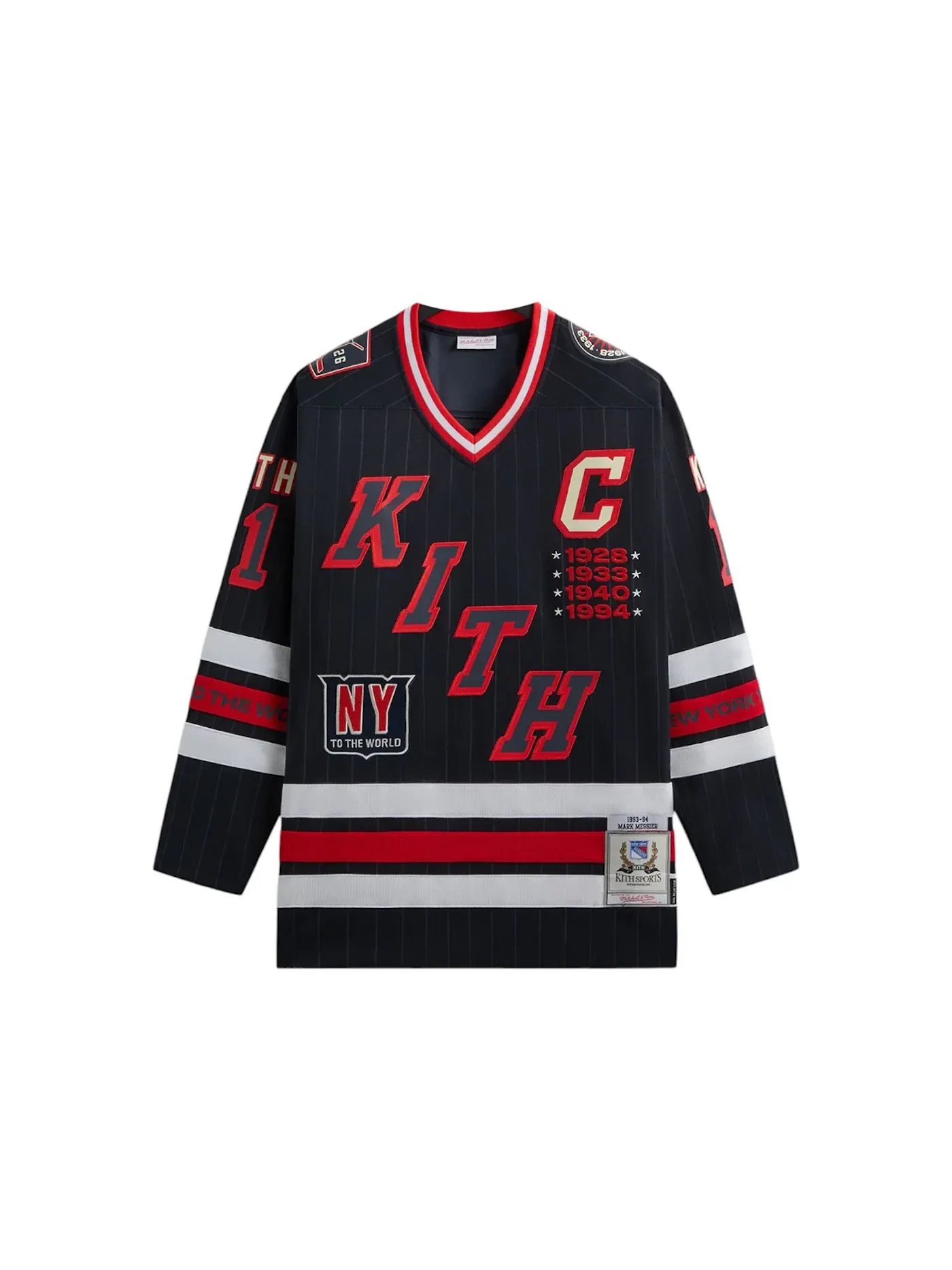 Мужская джерси с принтом Kith x Mitchell & Ness For The New York Rangers Mark Messier Jersey — изображение 1 из 1