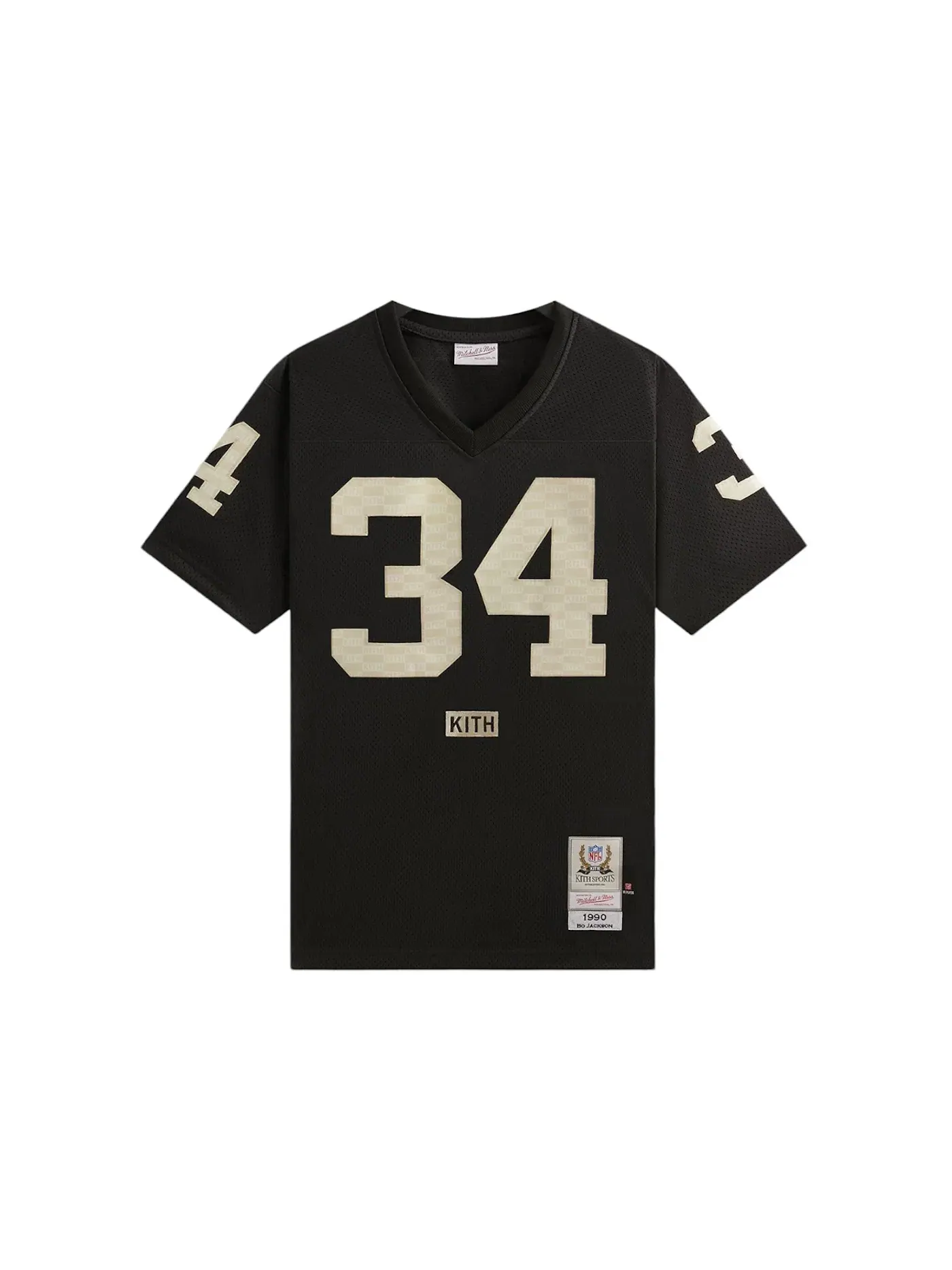Мужская джерси с принтом Kith x Mitchell & Ness NFL Bo Jackson Jersey — изображение 1 из 2, черный