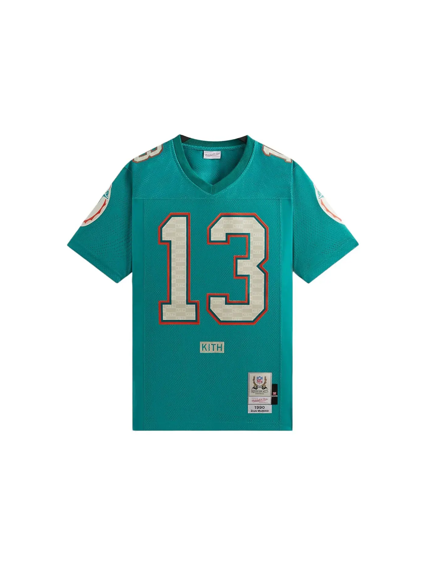 Мужская джерси с принтом Kith x Mitchell & Ness NFL Dan Marino Jersey — изображение 1 из 2, бирюзовый