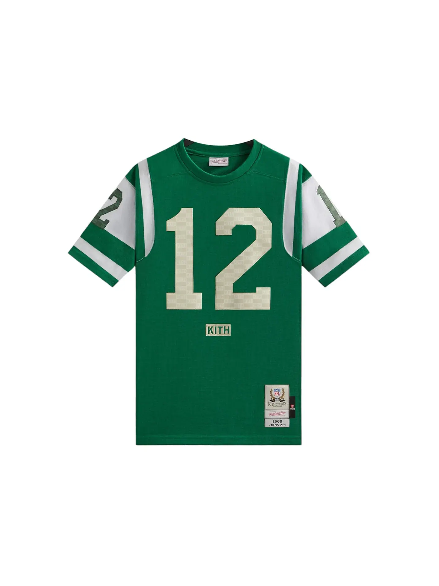 Мужская джерси с длинным рукавом Kith x Mitchell & Ness NFL Joe Namath Jersey — изображение 1 из 2, зеленый