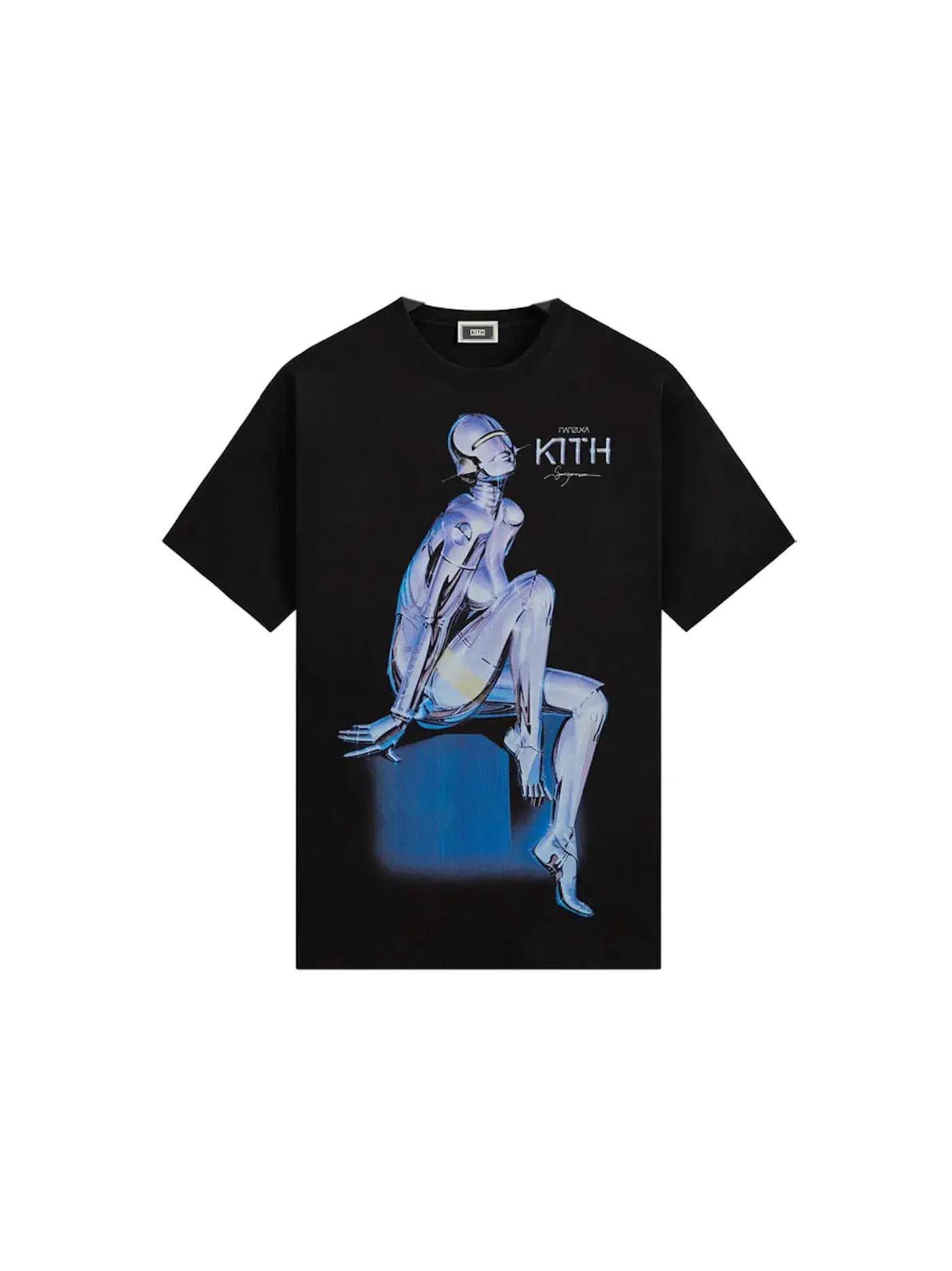 Мужская футболка с принтом Kith Tee — изображение 1 из 2, черный
