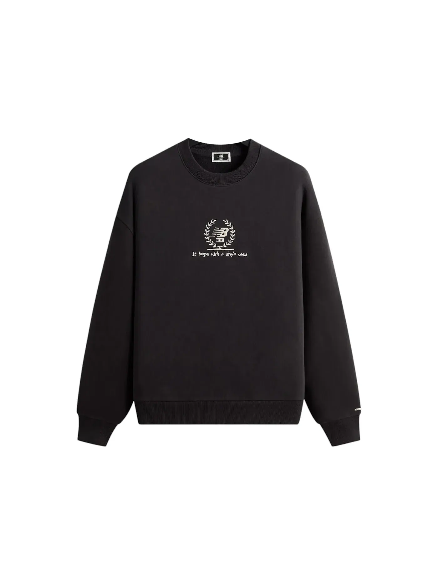 Мужской свитшот с круглым вырезом Kith x New Balance Laurel Nelson Crewneck — изображение 1 из 2, черный