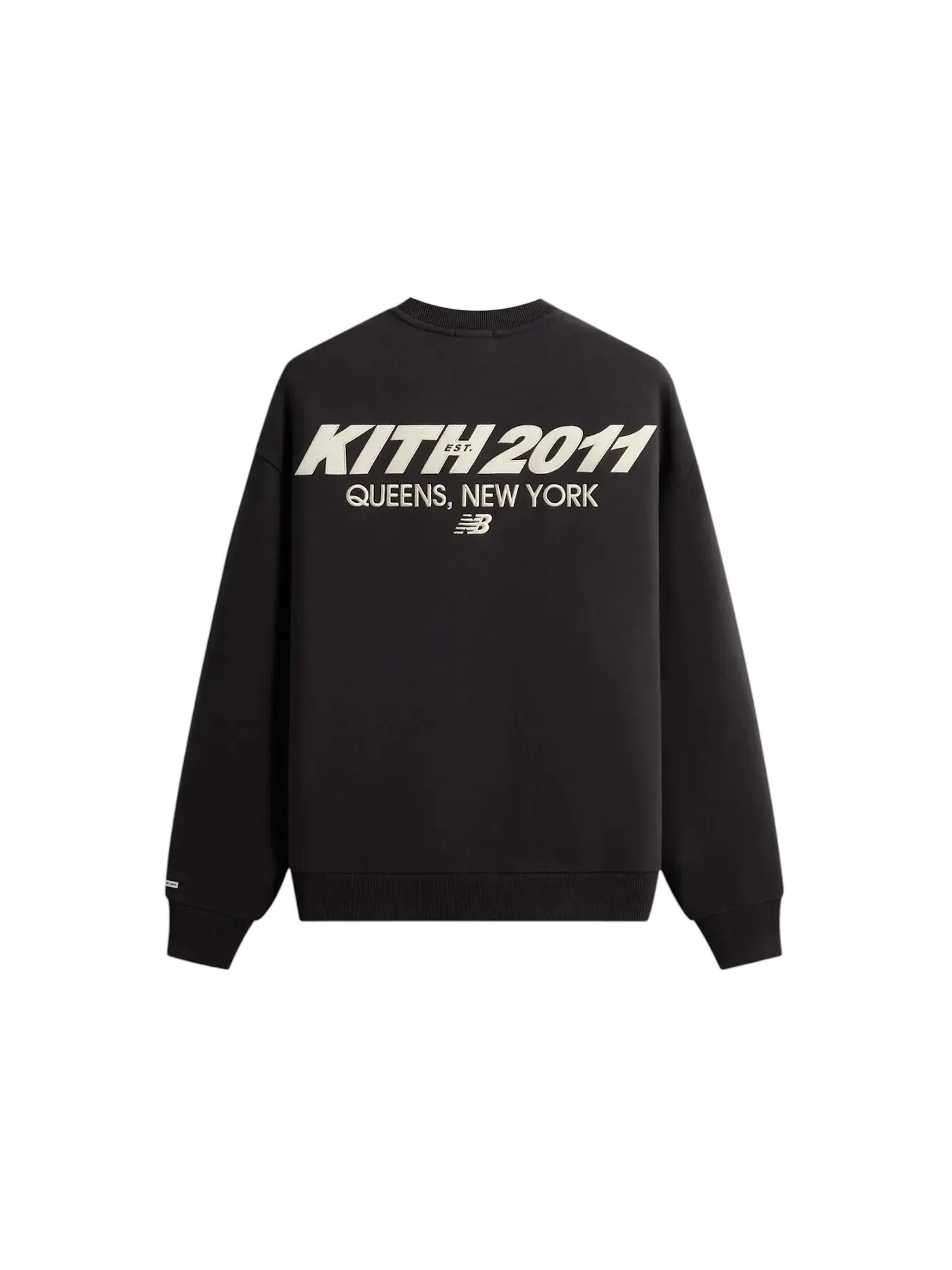 Мужской свитшот с круглым вырезом Kith x New Balance Laurel Nelson Crewneck — изображение 2 из 2, черный