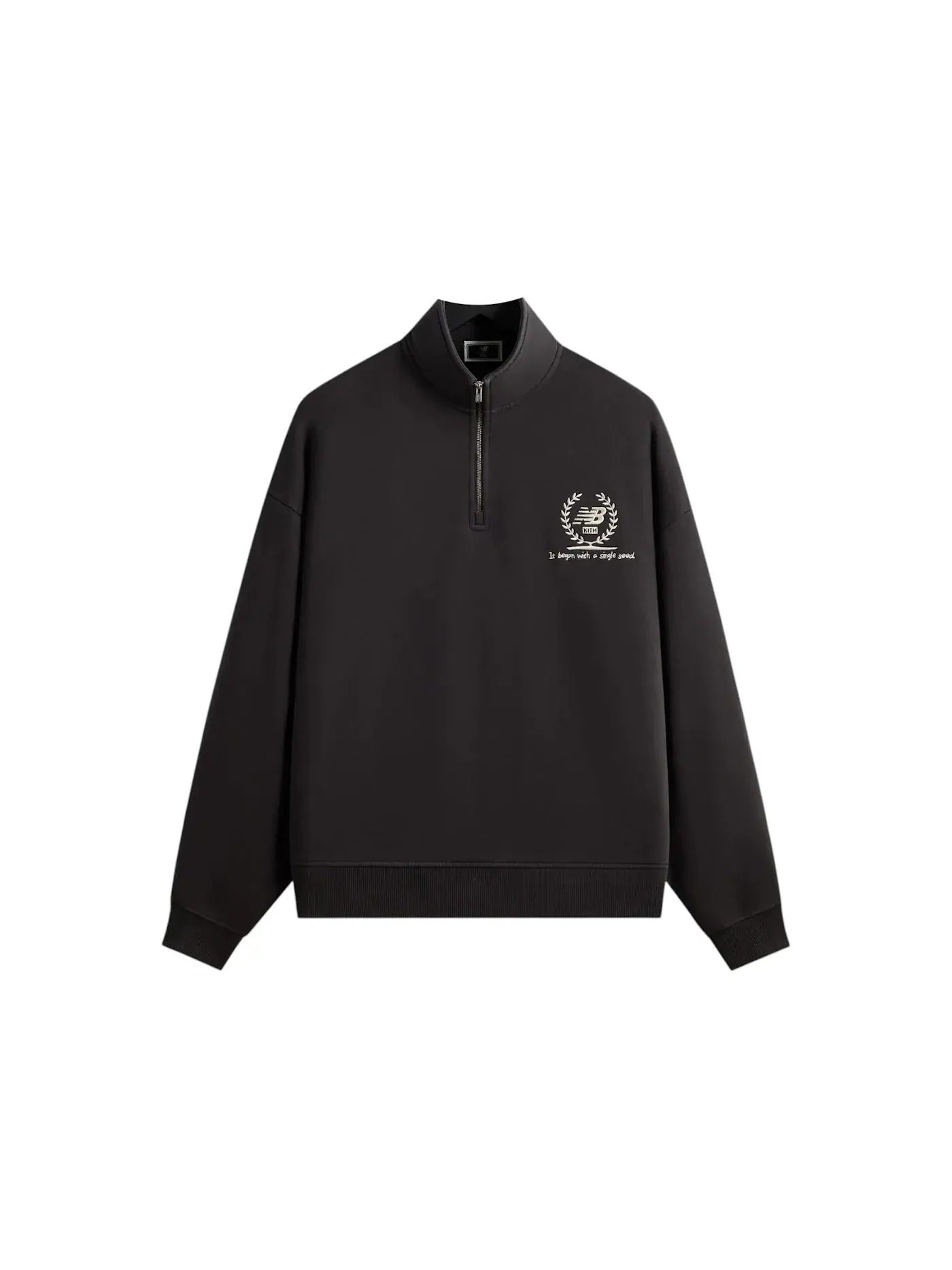 Мужская куртка с длинным рукавом Kith x New Balance Nelson Quarter Zip — изображение 1 из 2, черный