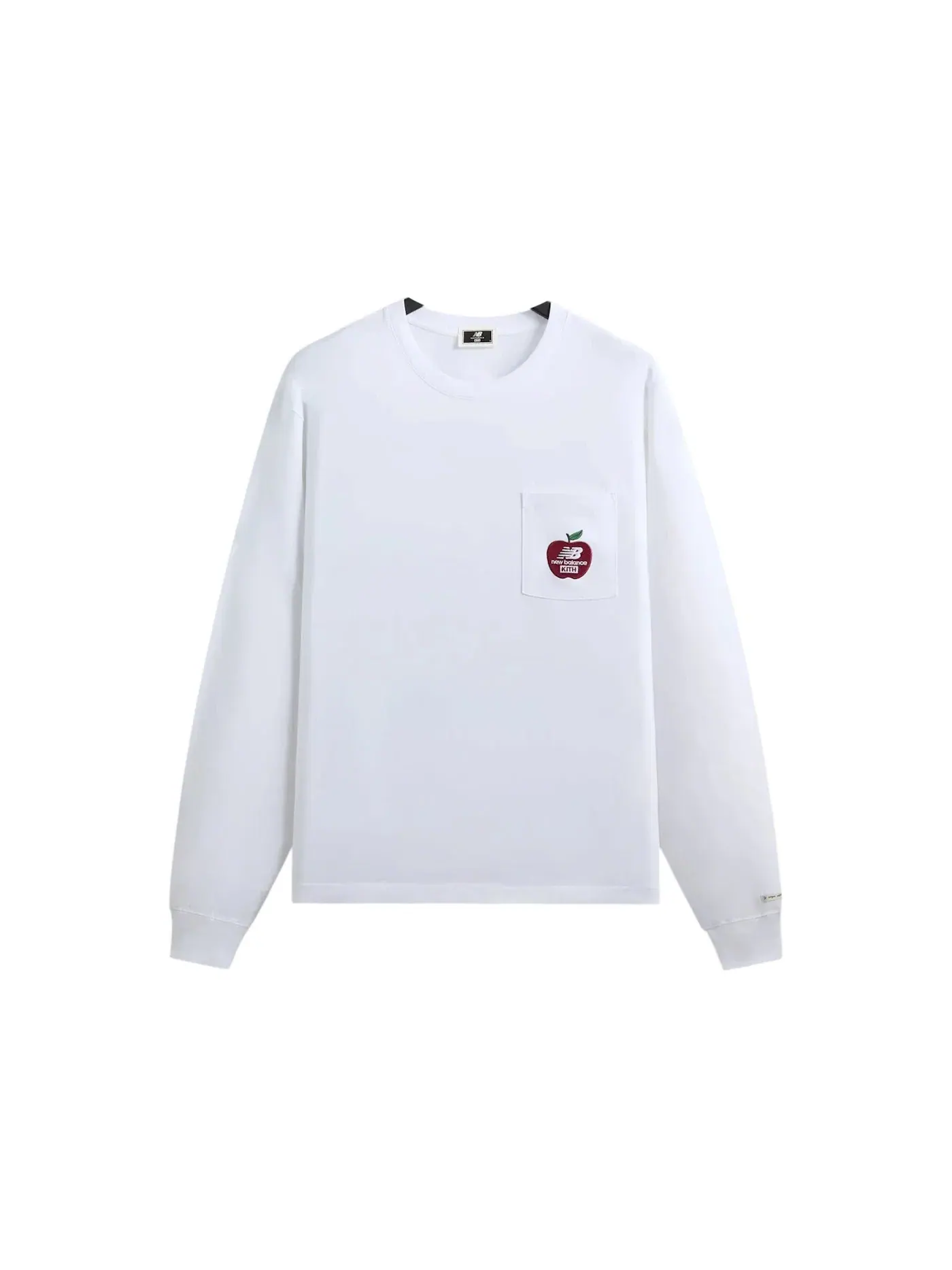 Мужская футболка с длинным рукавом Kith x New Balance NY Woodblock Long Sleeve Pocket Tee — изображение 1 из 2, белый