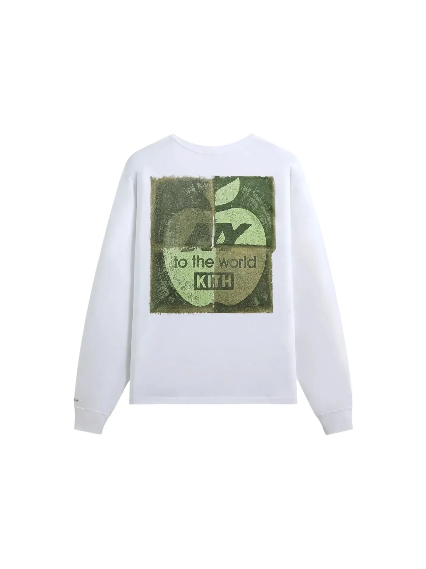 Мужская футболка с длинным рукавом Kith x New Balance NY Woodblock Long Sleeve Pocket Tee — изображение 2 из 2, белый
