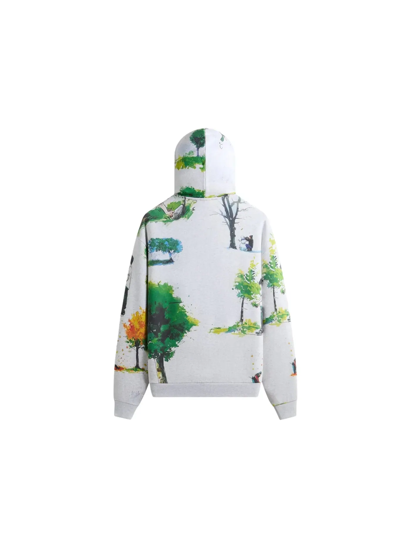 Мужской худи с принтом Kith x New Balance Watercolor Nelson Hoodie — изображение 2 из 2, светлый серый