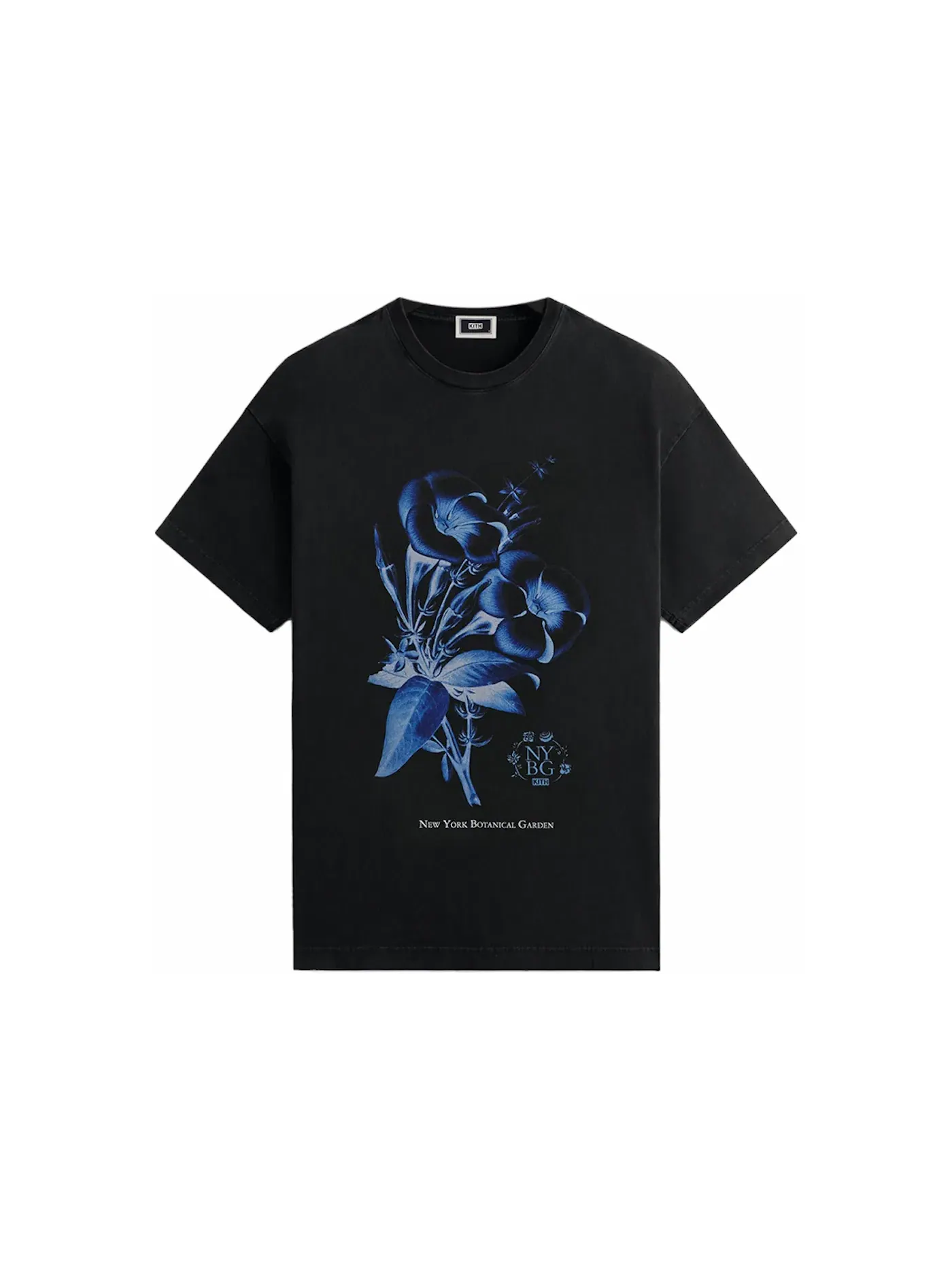 Мужская футболка с принтом Kith x New York Botanical Garden Allamenda Vintage Tee — изображение 1 из 2, черный