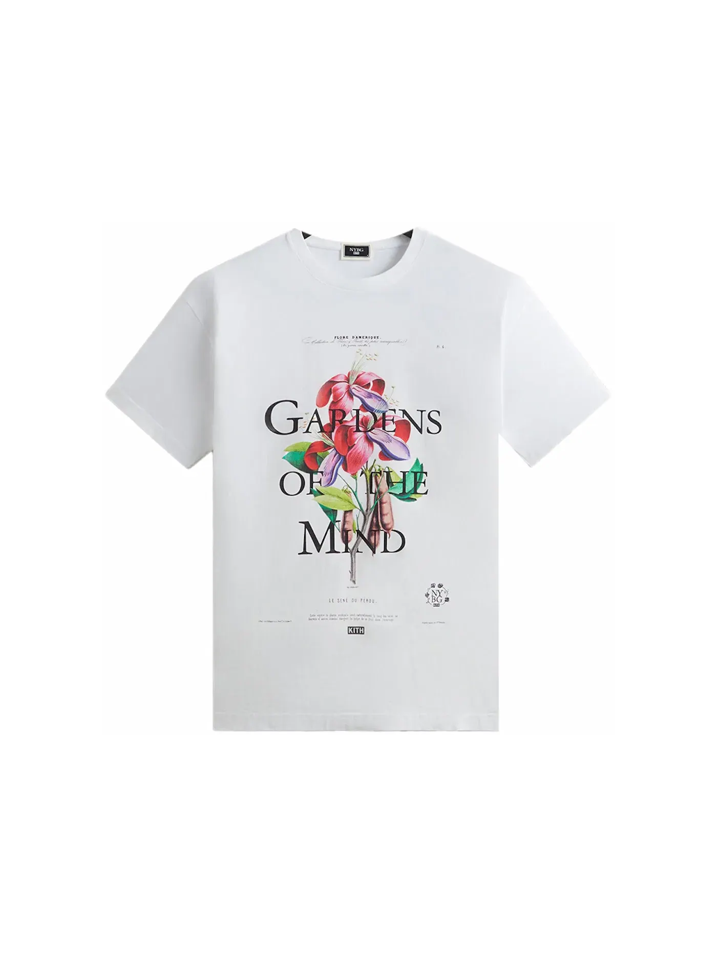 Мужская футболка с принтом Kith x New York Botanical Garden Le Sene Du Perou Vintage Tee — изображение 1 из 2, белый
