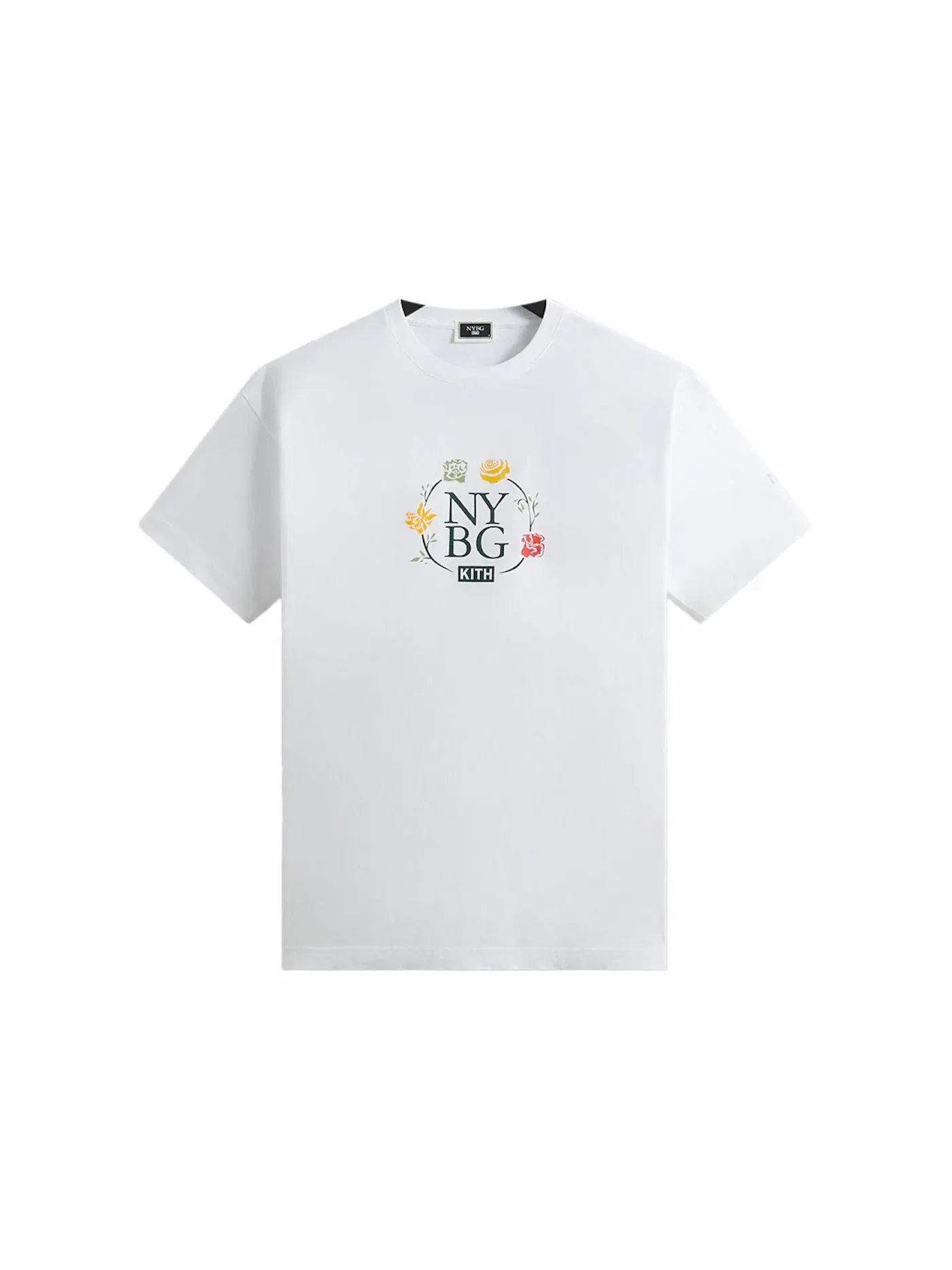 Мужская футболка с принтом Kith x New York Botanical Garden Logo Vintage Tee — изображение 1 из 2, белый