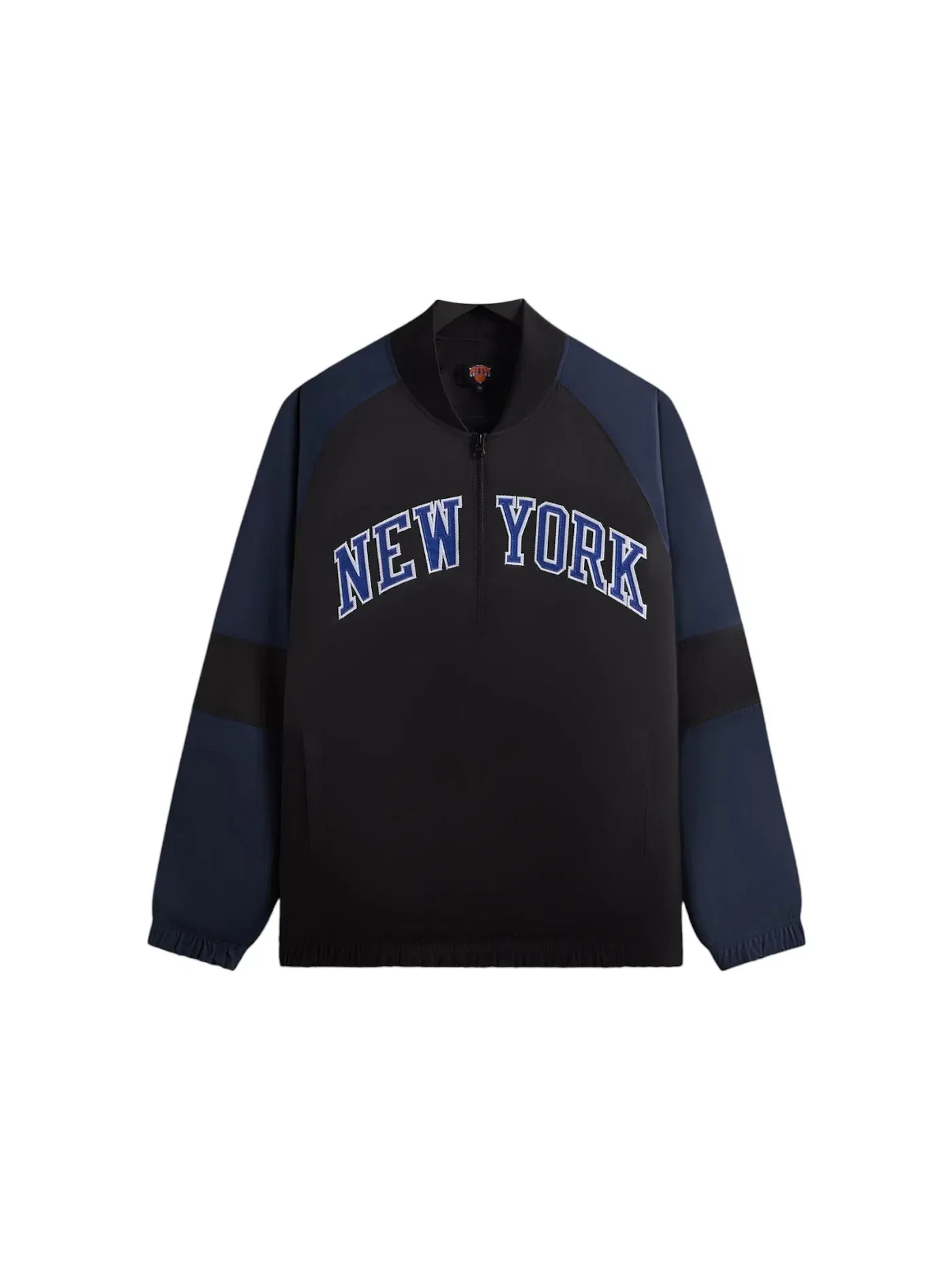 Мужская куртка с четверть-застежкой-молнией Kith x New York Knicks Ball Nylon Quarter Zip — изображение 1 из 1, черный