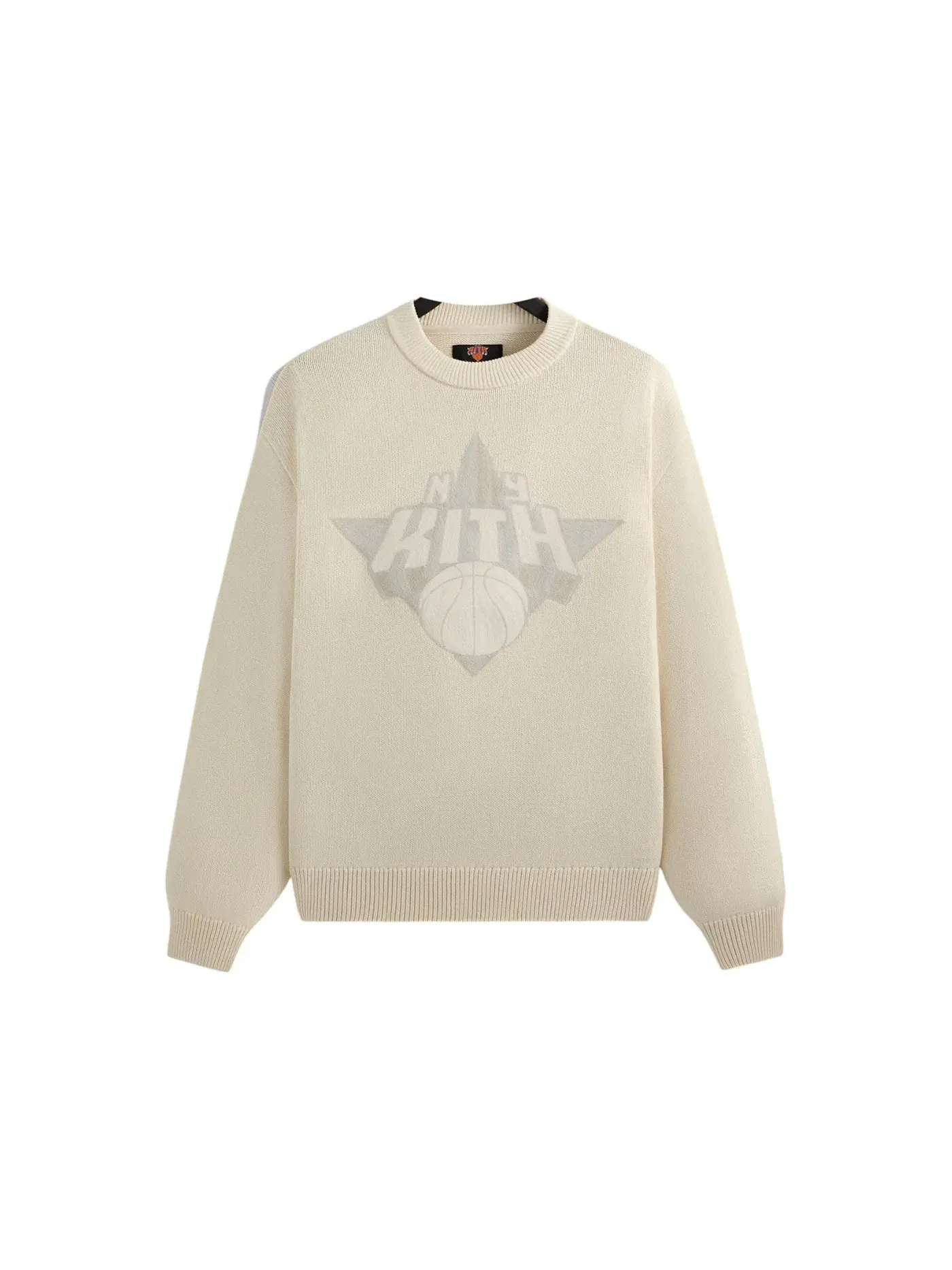 Мужской свитер с принтом Kith x New York Knicks Empire Lewis Sweater, Sandrift — изображение 1 из 1
