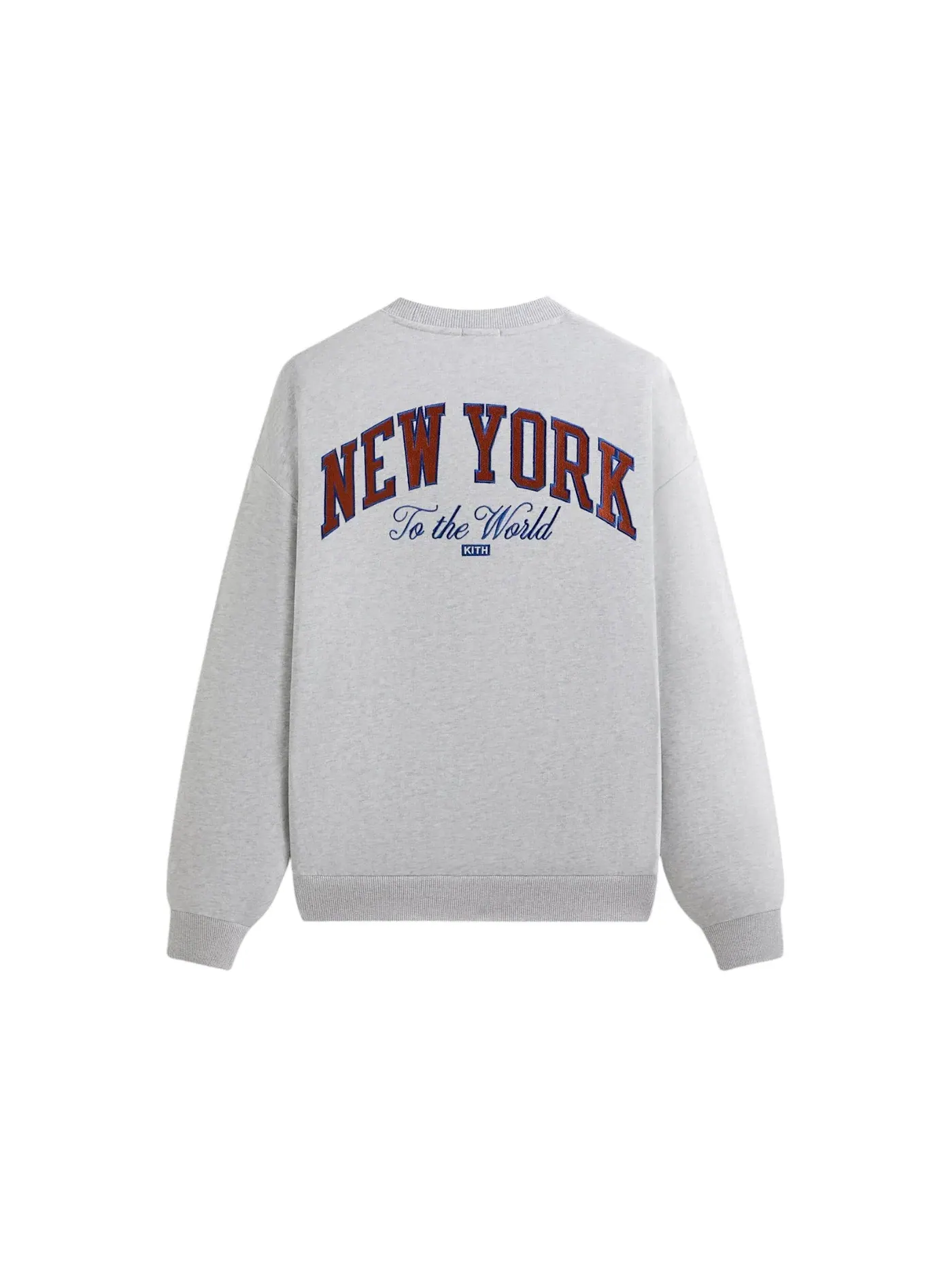 Мужской свитшот винтажный Kith x New York Knicks Empire Vintage Nelson Crewneck — изображение 2 из 2, светлый серый
