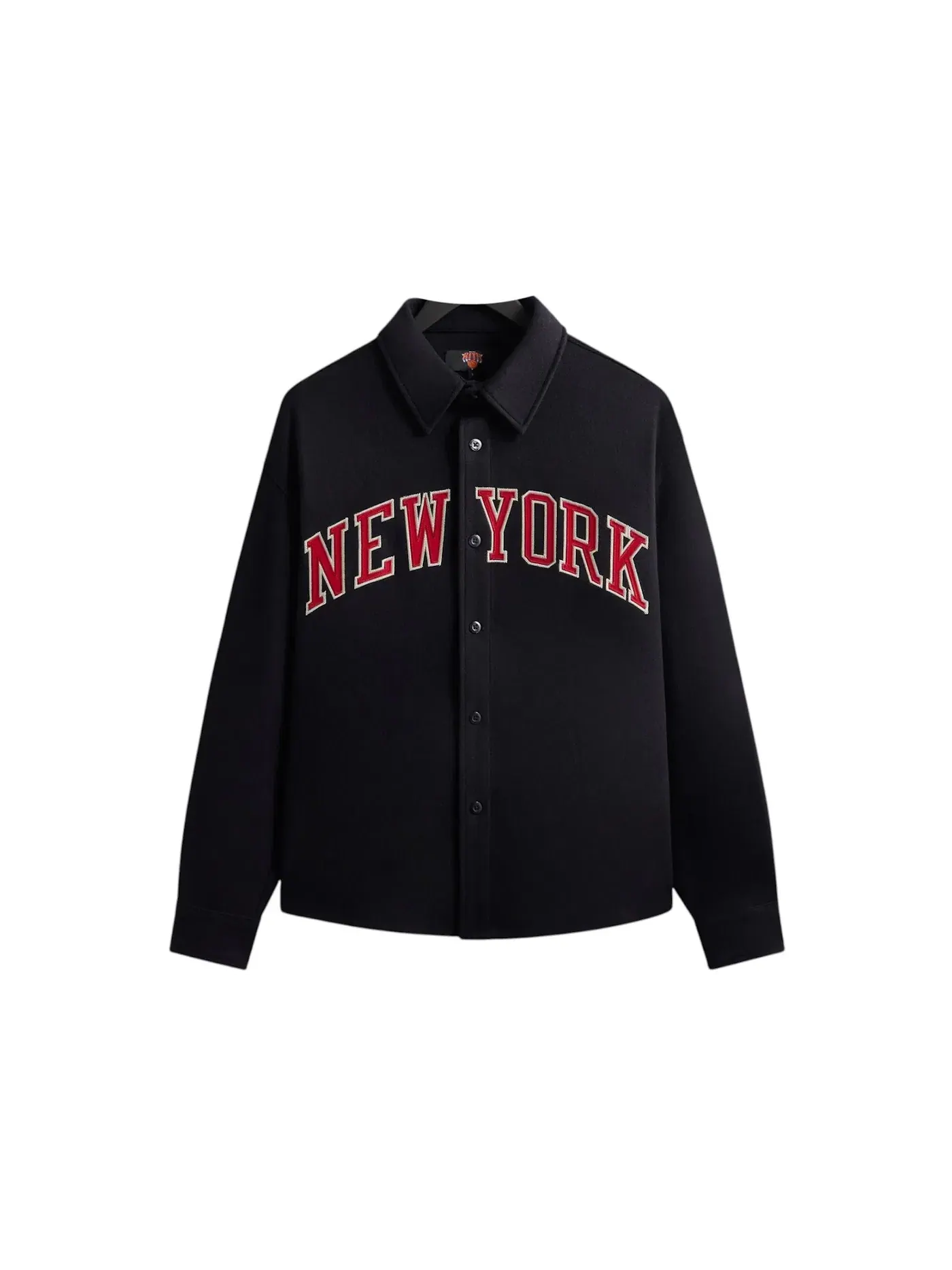 Мужская рубашка с принтом Kith x New York Knicks Felted Apollo Shirt Kith — изображение 1 из 1, ночной