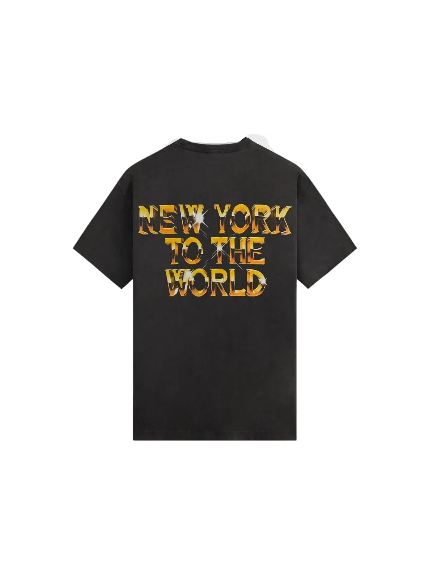 Мужская футболка с принтом Kith x New York Knicks Gold Vintage Jones Tee — изображение 2 из 2, черный