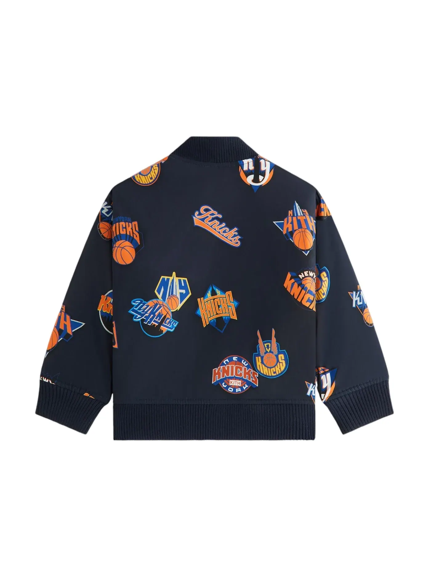 Детская куртка-бомбер с принтом Kith x New York Knicks — изображение 2 из 2, ночной